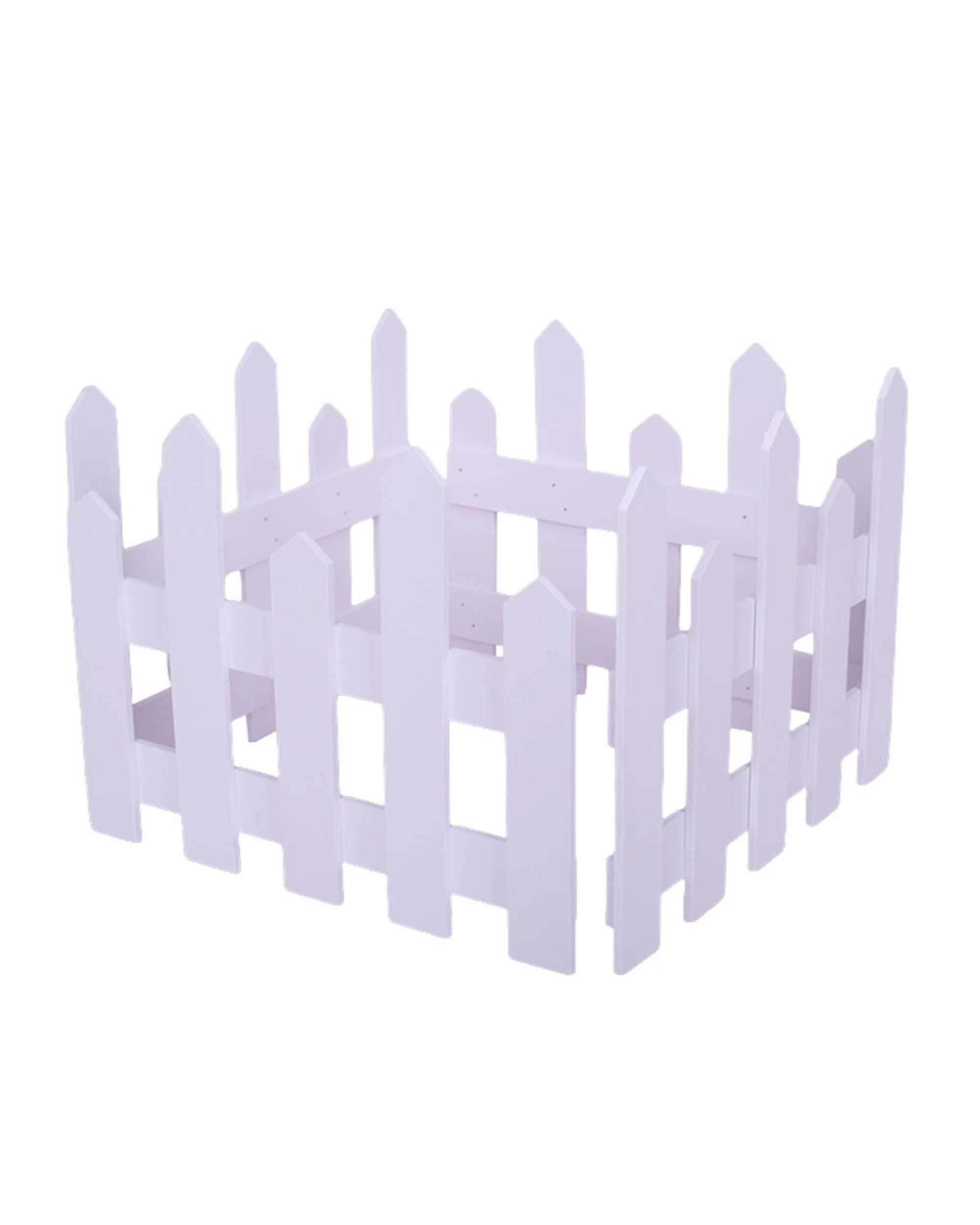 1 Party Planet White Wooden Picket Fence Decoration 1.2m, 1 of 3