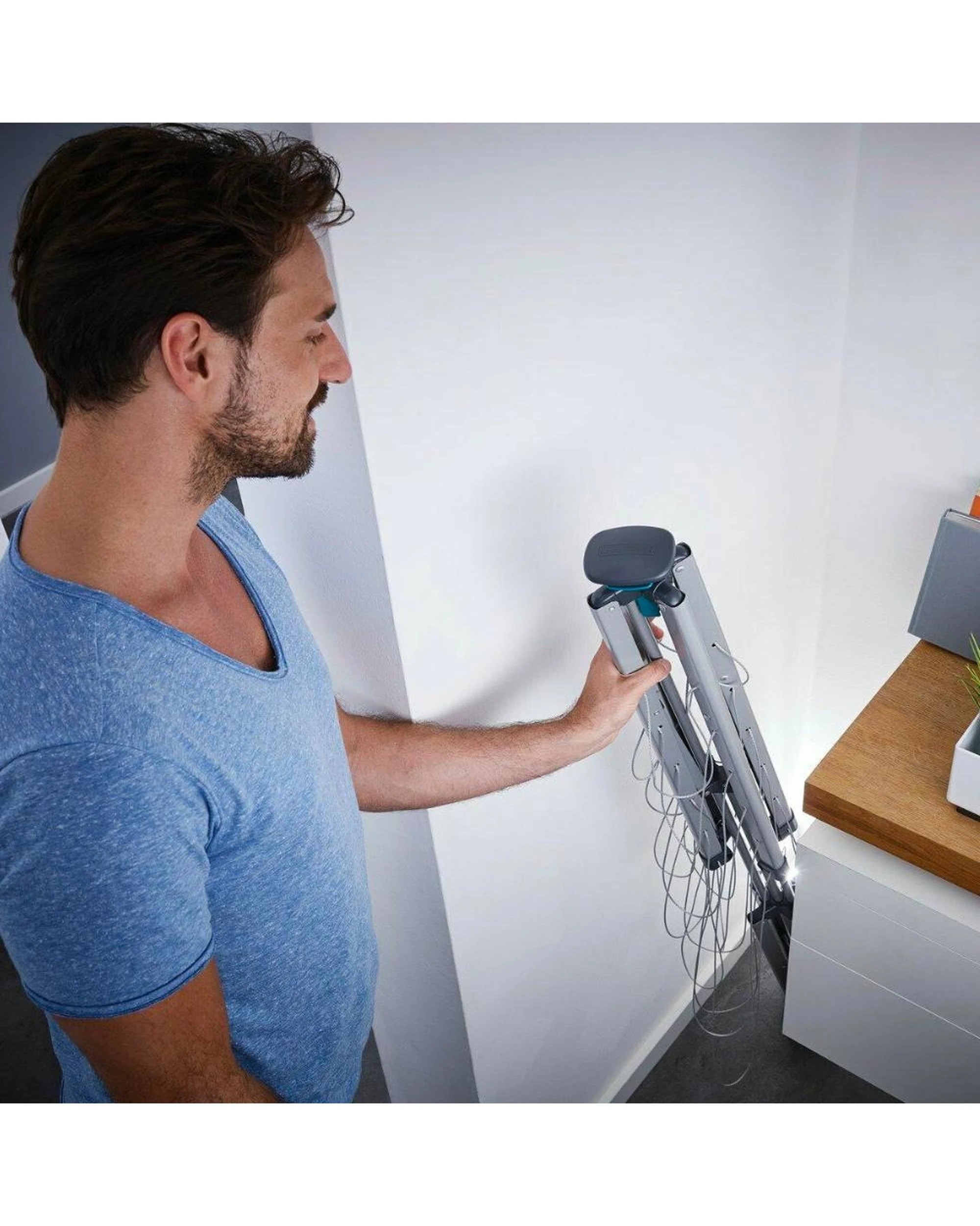 7 Leifheit Lino Pop Up Standing Rotary Laundry Dryer Rack Indoor/outdoor 14m - White, 7 of 10