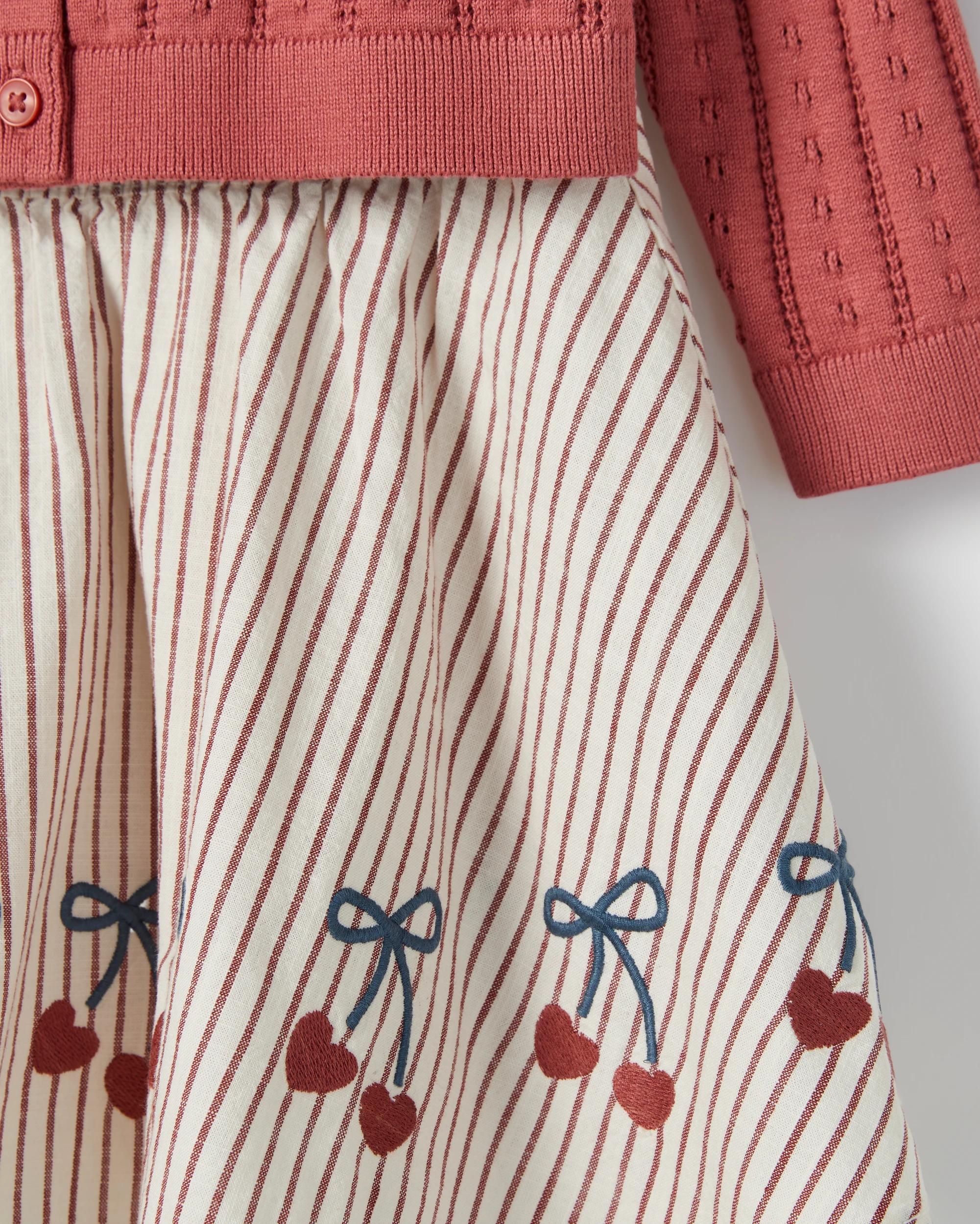 7 Target Kids Australian Cotton Knit Cardigan and Skirt Set RED, 7 of 7