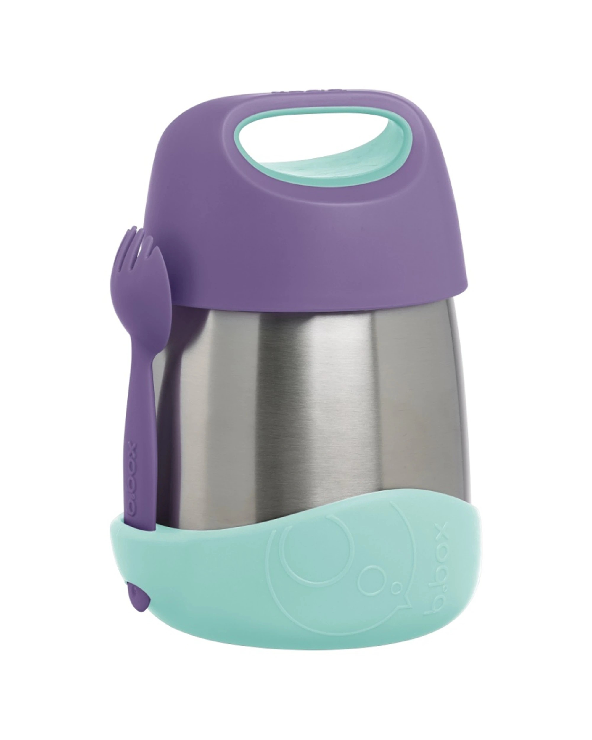 3 B.Box Kids Insulated Food Jar Stainless Steel Easy Fill 335ml - Purple, 3 of 5