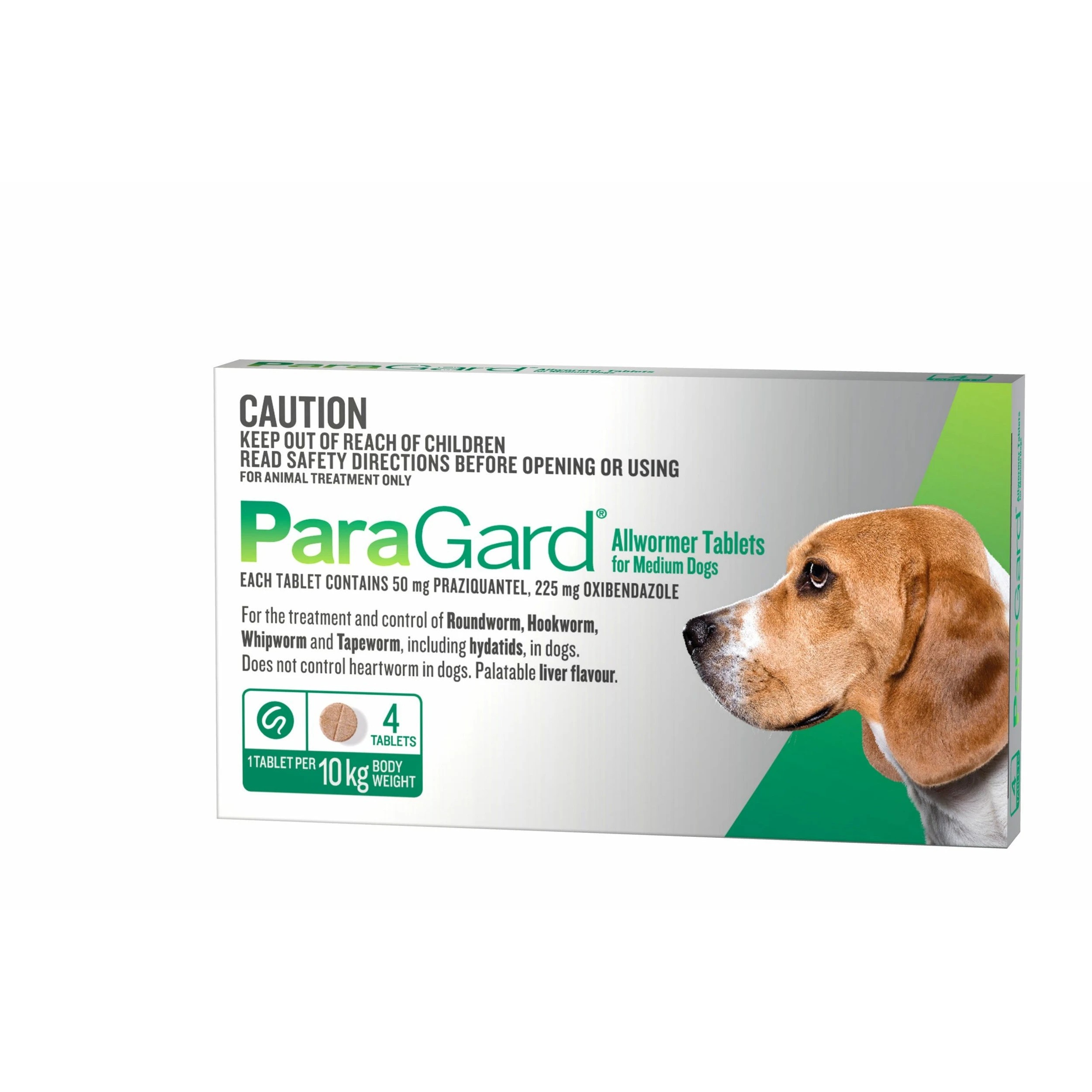1 Paragard Allwormer For Medium Dogs 4 Tabs, 1 of 1