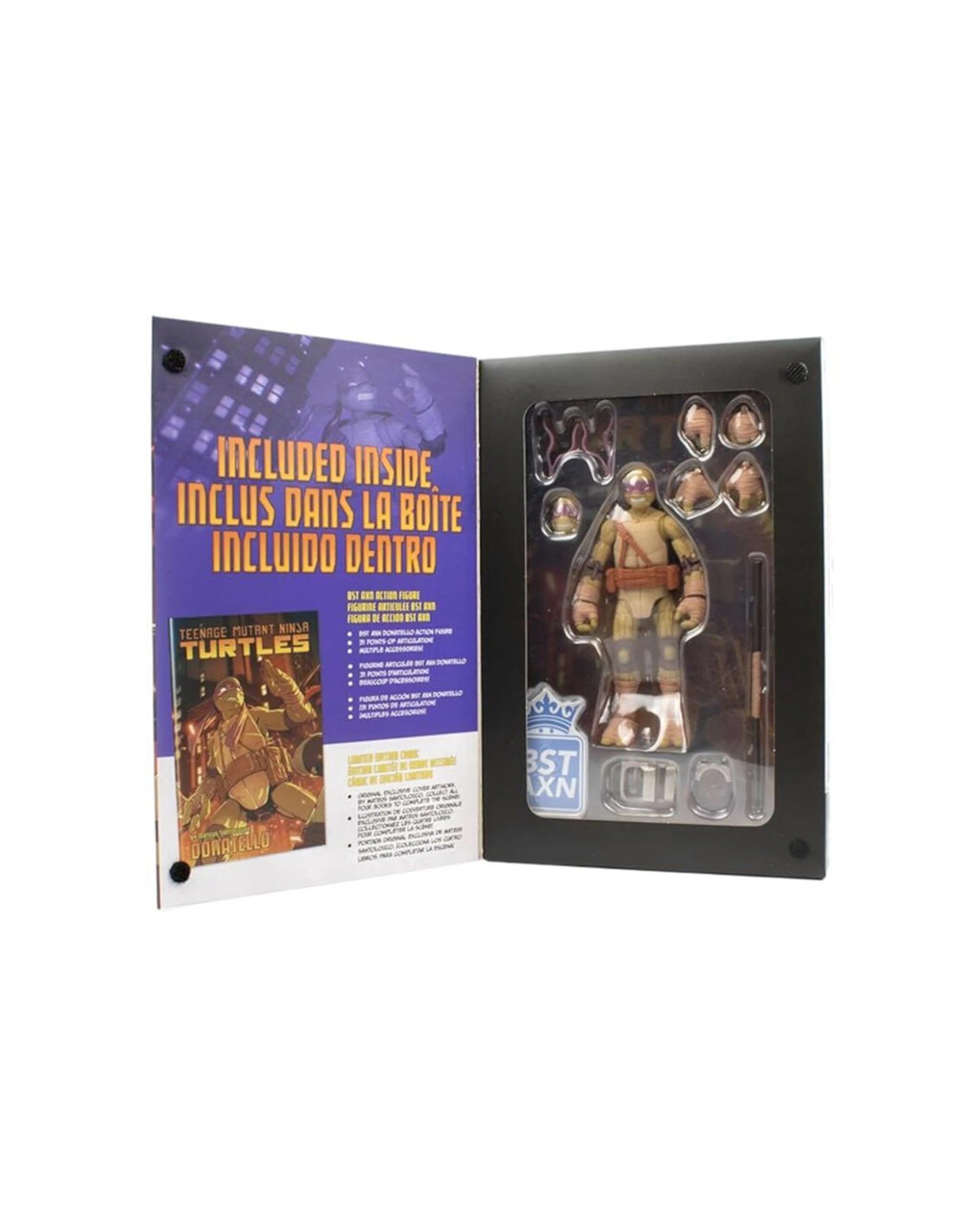 4 Teenage Mutant Ninja Turtles Comics Donatello Bst Axn Figure Comic Bundle - Purple, 4 of 4