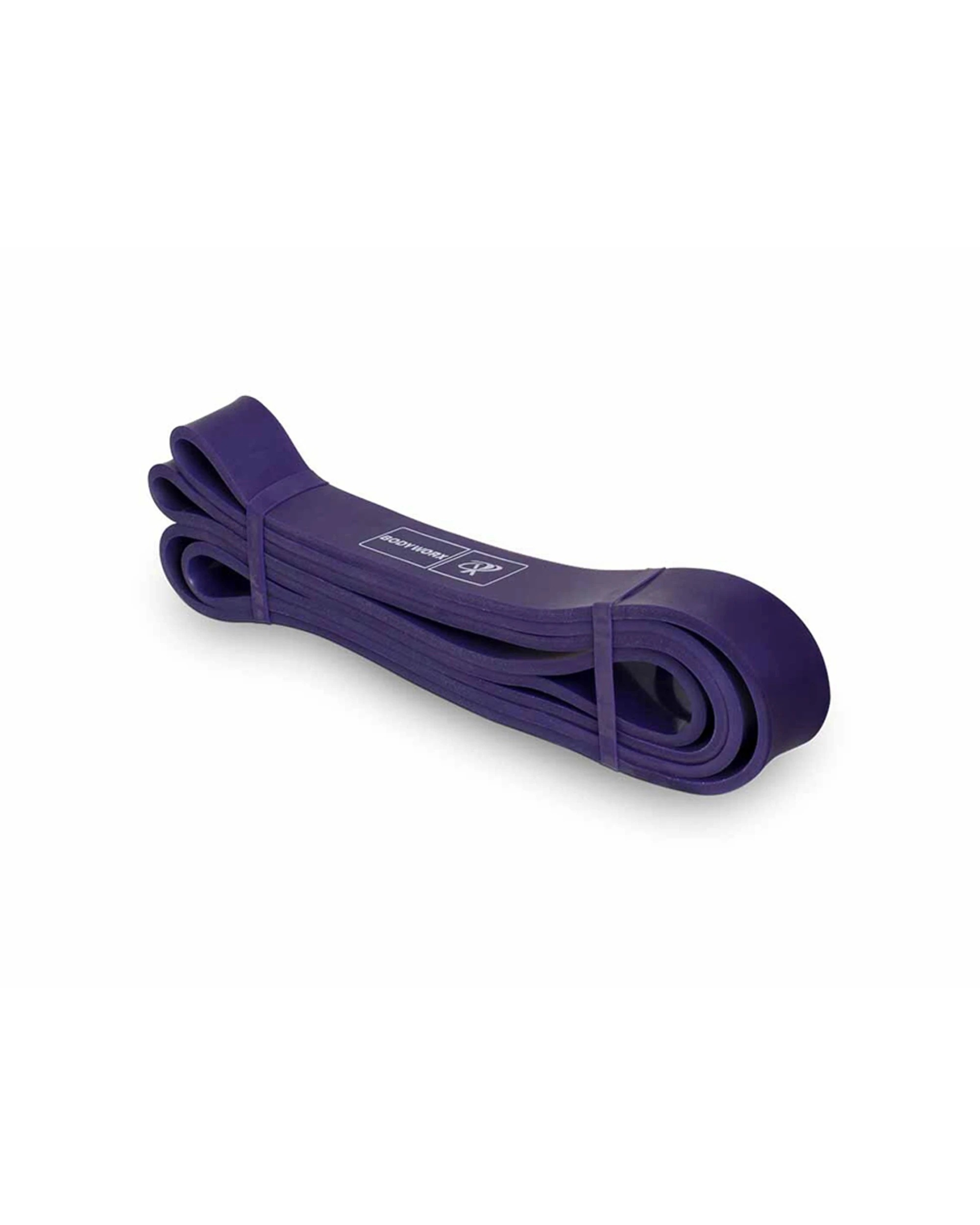 2 BODYWORX Strength Band 2 Pack 30mm Extra Light 25-80LBS 11-36KG Home Gym - Purple, 2 of 2