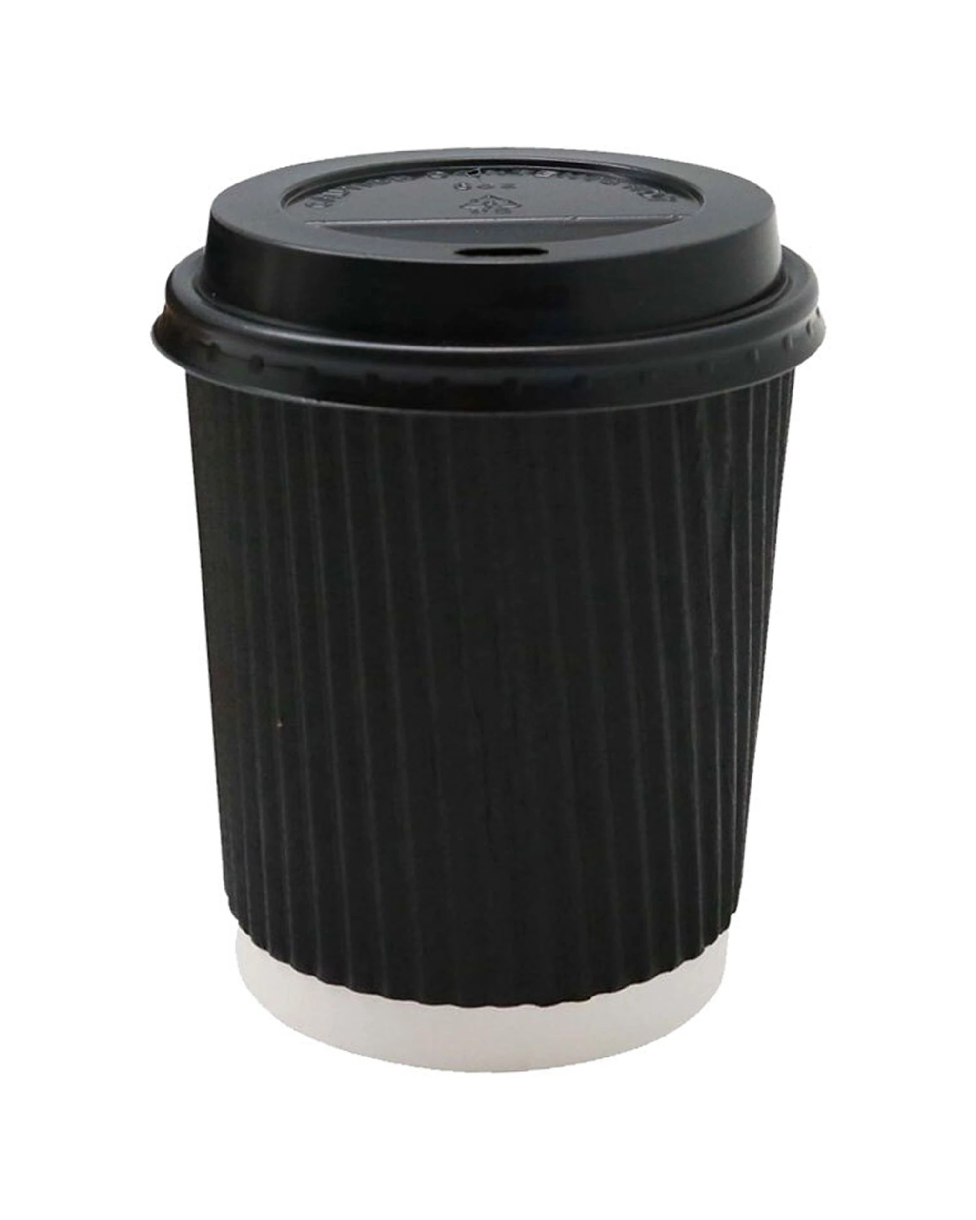 2 Lemon & Lime 3x 12pc 280ml Ripple Wall Coffee Cups With Lids - Multi, 2 of 3