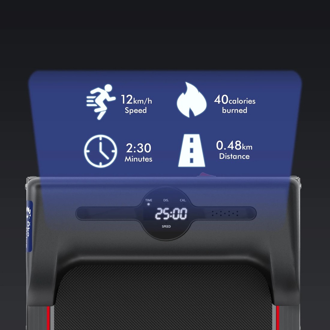 6 Black Lord Treadmill Walking Pad Foldable - Black, 6 of 9