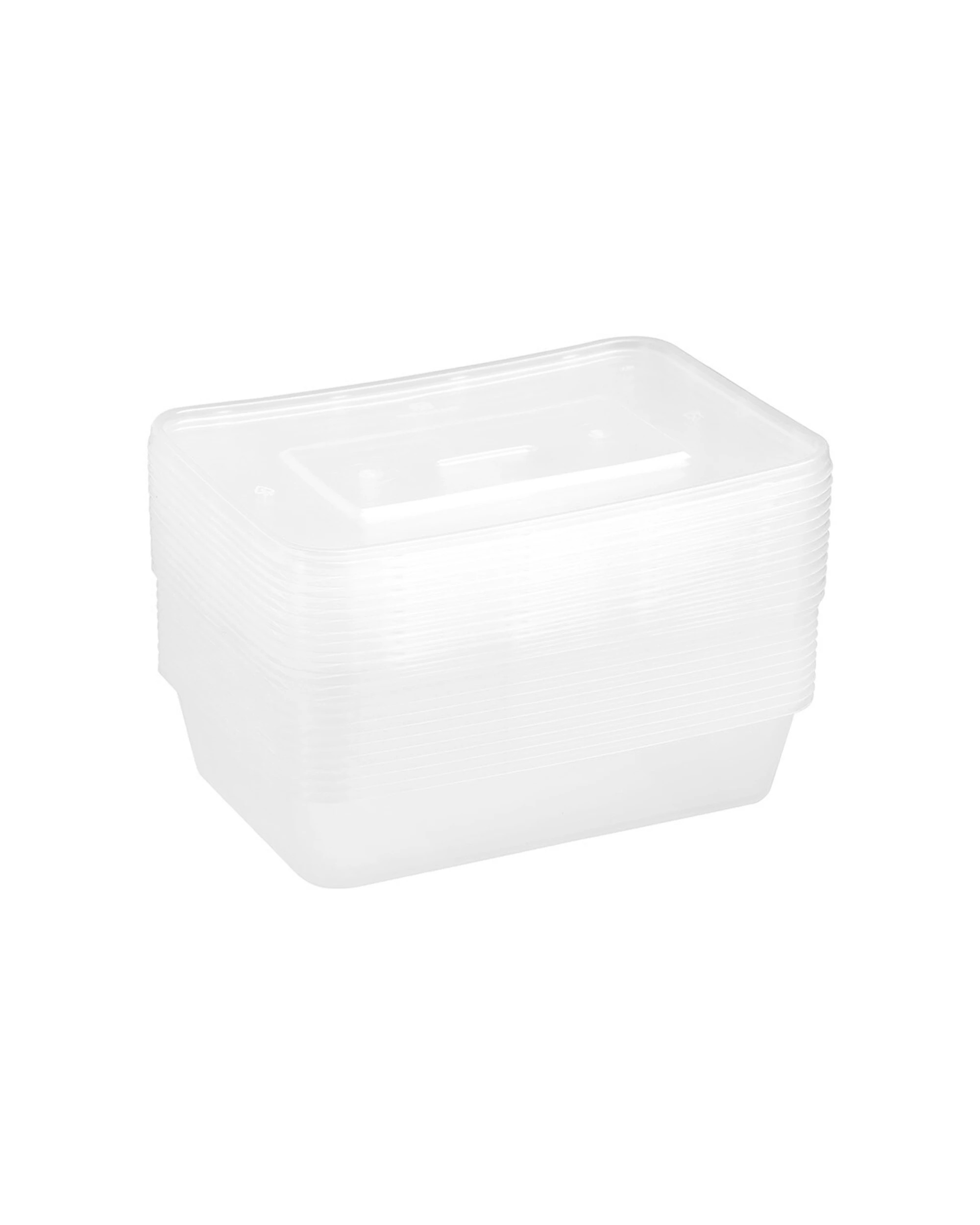 3 12pc Lemon & Lime Reusable Takeaway Food Storage Container Box Rectangular 500ml
 - Multi, 3 of 4