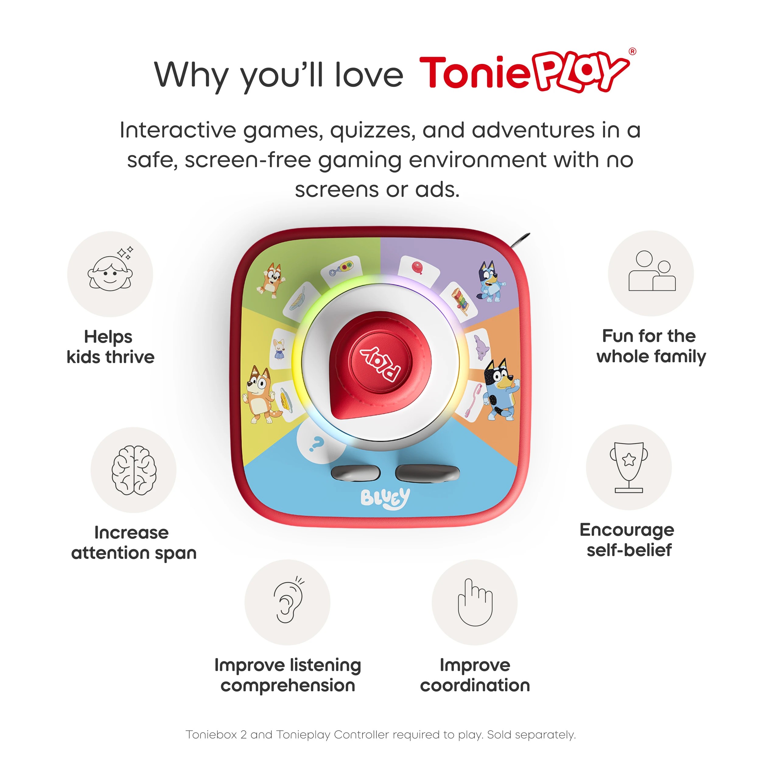 6 Tonies  Tonieplay Game - Bluey: Play All Day - Multi, 6 of 7
