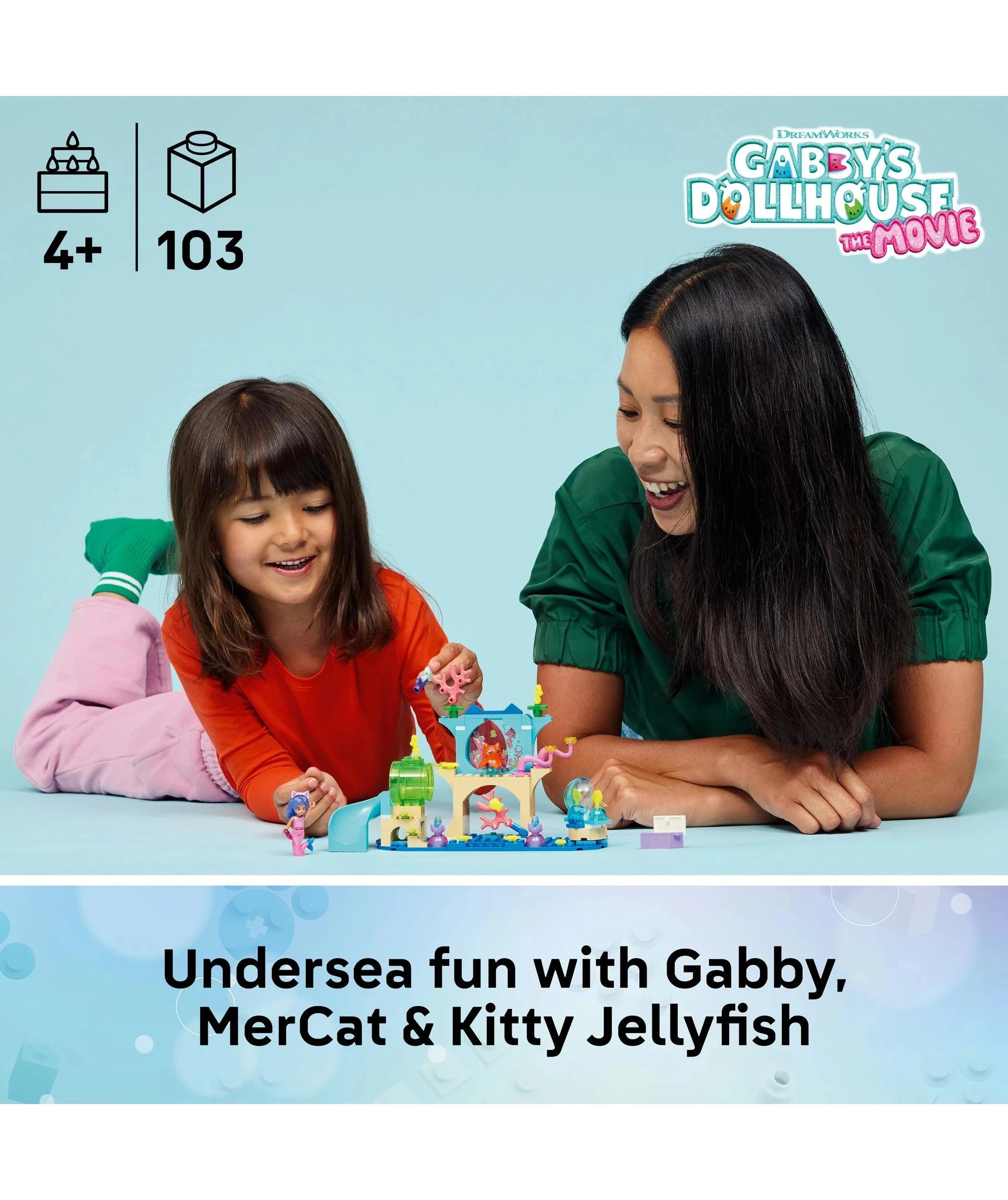 2 LEGO® Gabby's Dollhouse Mermaid Gabby's Aquarium Adventure 11204 - Multi, 2 of 10