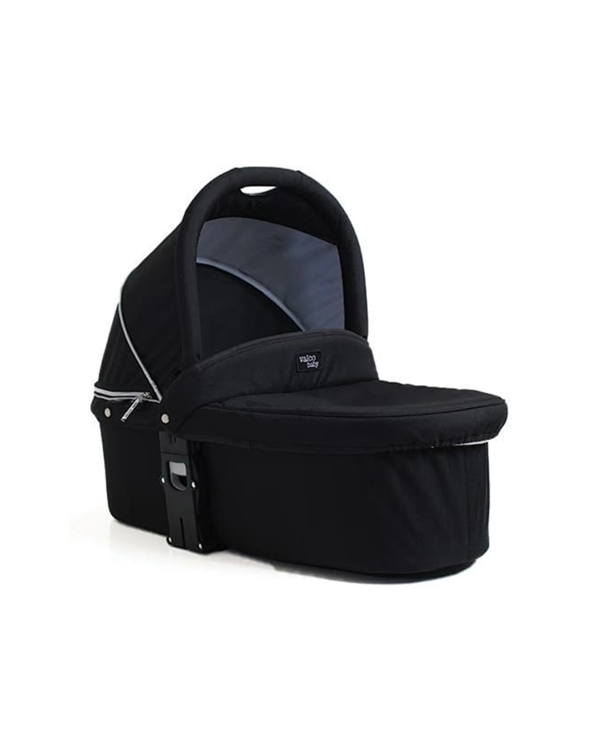 1 ValcoBaby Q Bassinet For Snap Ultra Duo Pram Stroller Adjustable Hood - Black, 1 of 2
