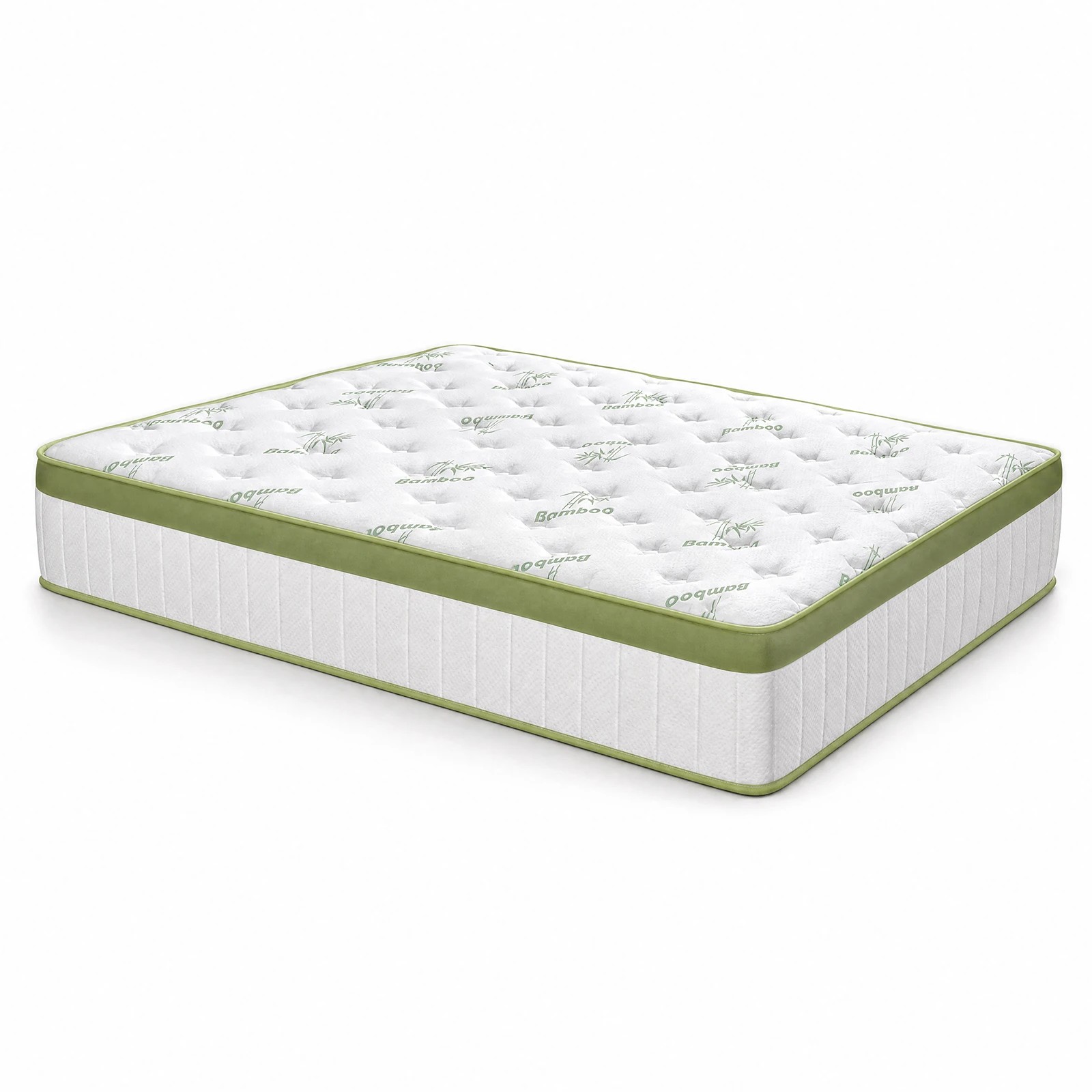 1 Advwin 25CM Hybrid Mattress with Memory Foam & Individual Pocket Springs Queen Size - White, 1 of 7