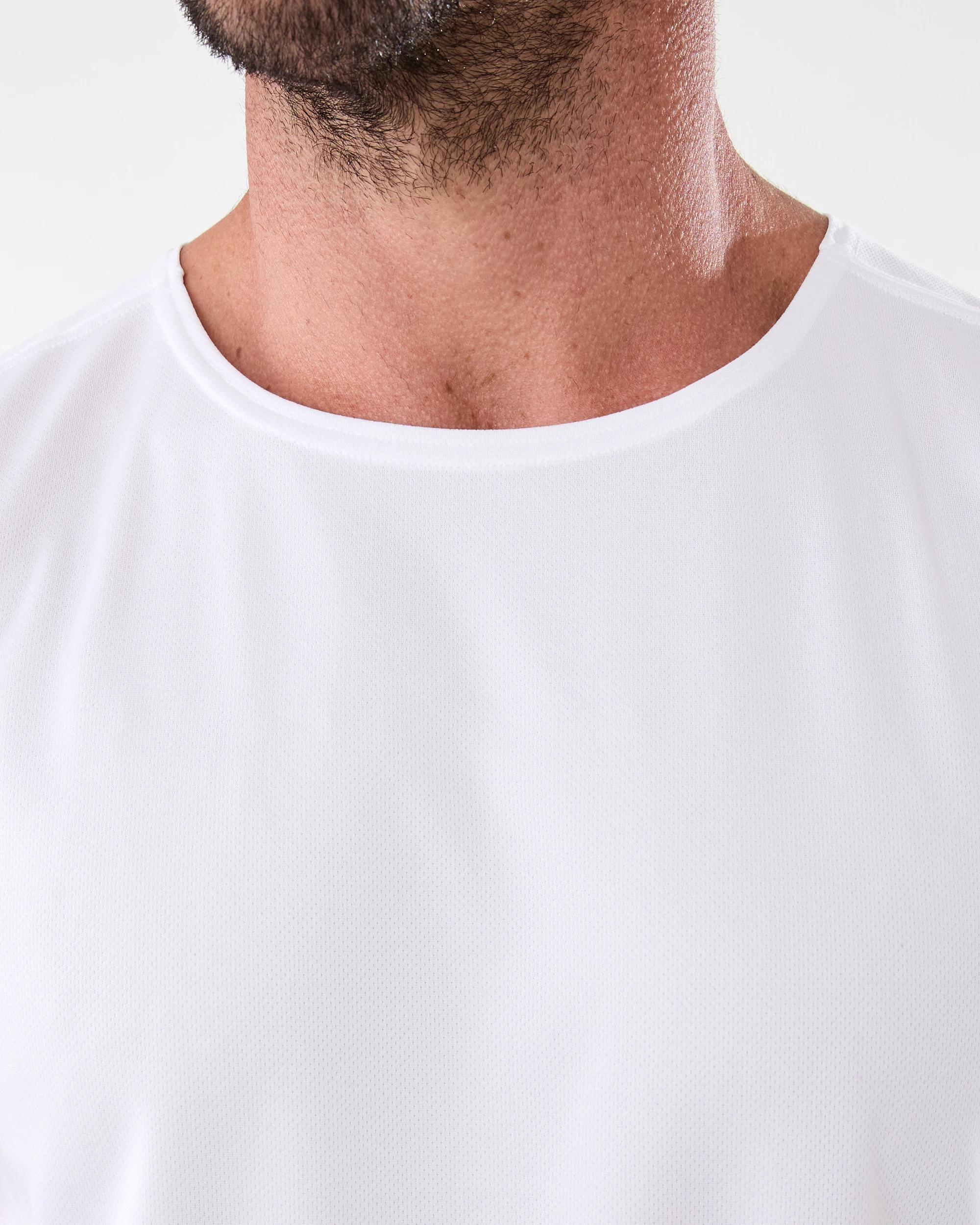 5 Active Mens Mesh Muscle White, 5 of 6