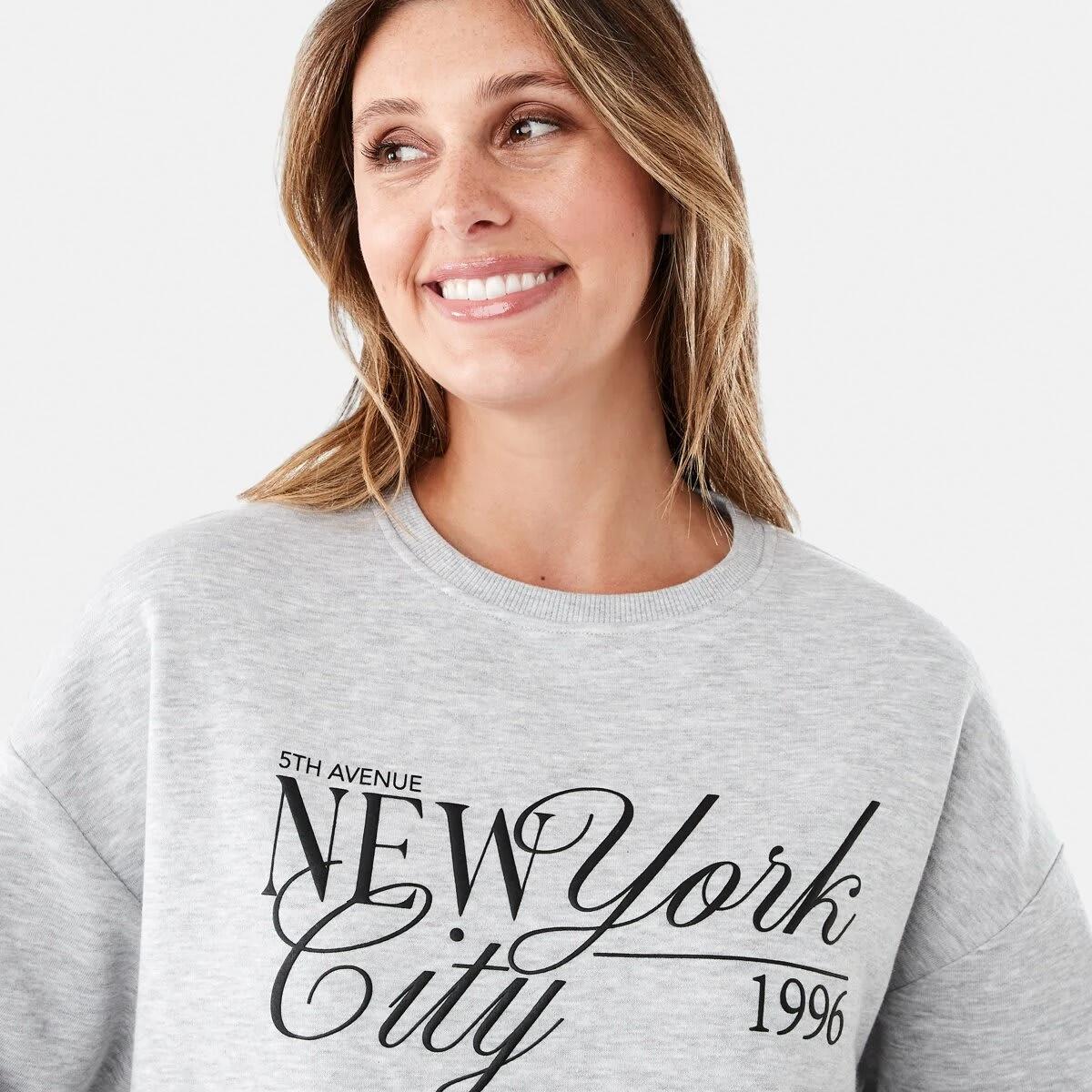 4 Long Sleeve Print Sweatshirt New York, 4 of 6
