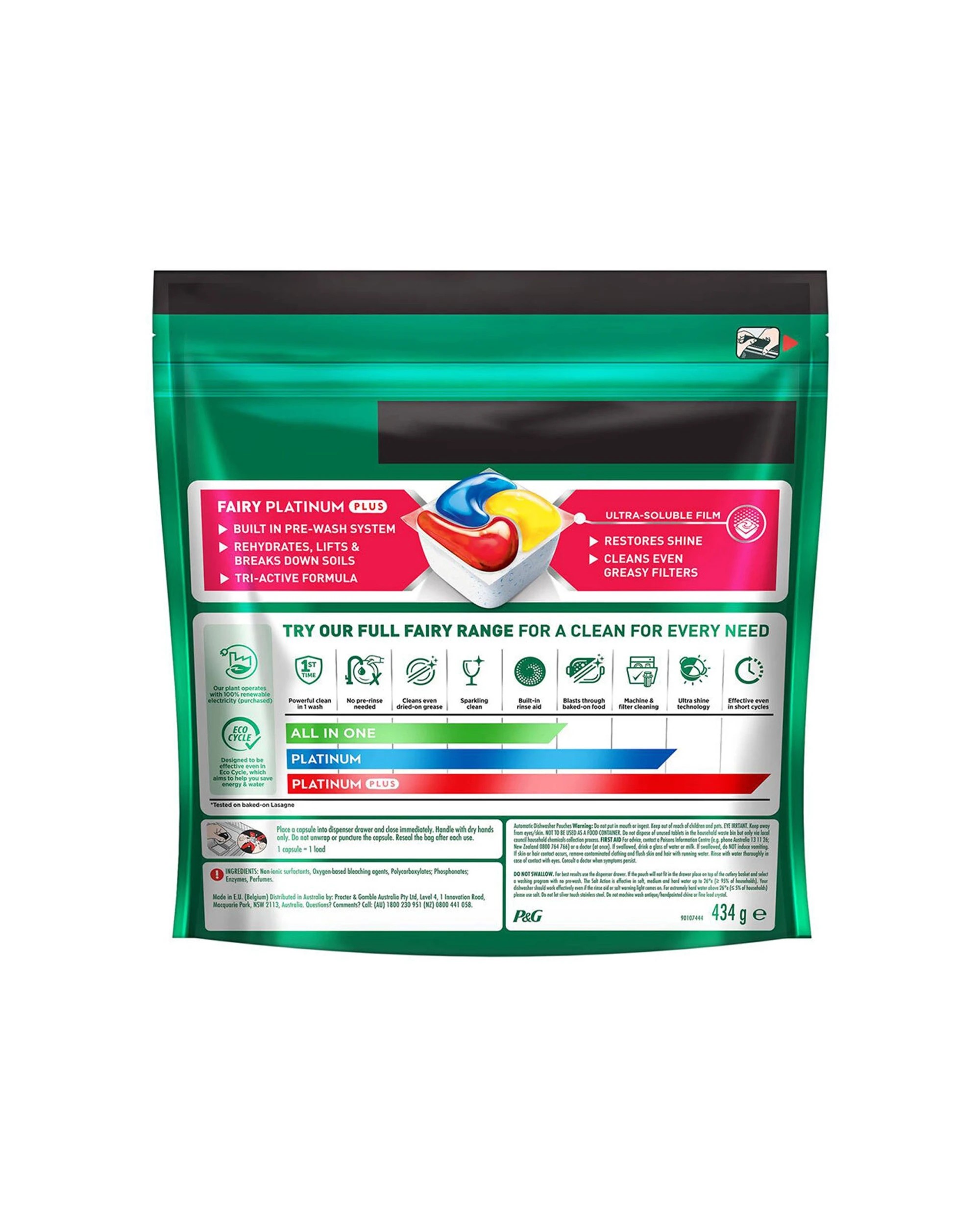 3 Fairy Platinum Plus Expert Dishwasher Tablets With Prewash Power 5 x 28pc - Multi, 3 of 3