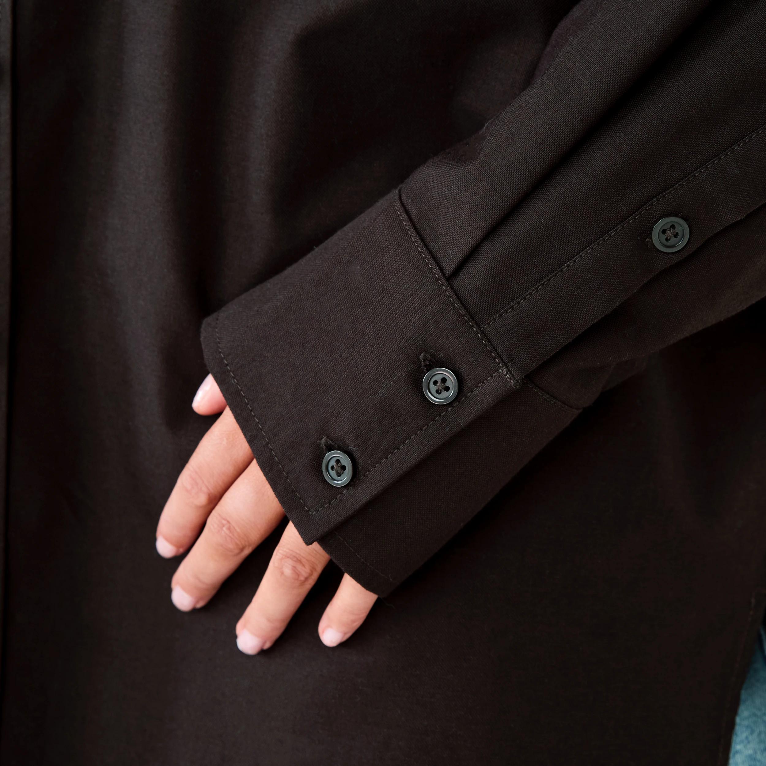 6 Long Sleeve Oxford Shirt MELTED CHOCOLATE, 6 of 6