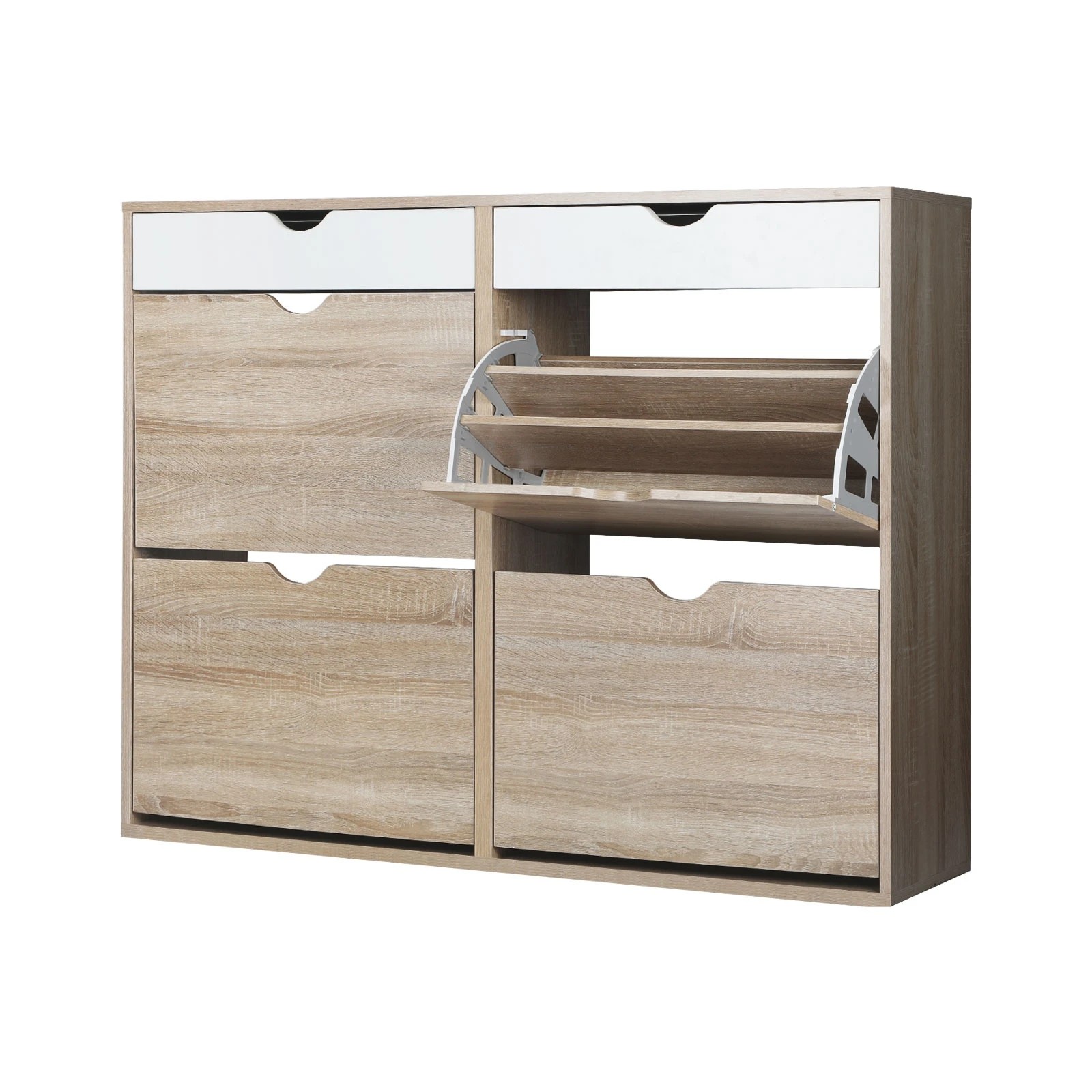 1 Oikiture Shoe Rack Shoe Storage Cabinet Cupboard Organiser Shelf Wooden 36 Pairs
 - Multi, 1 of 8