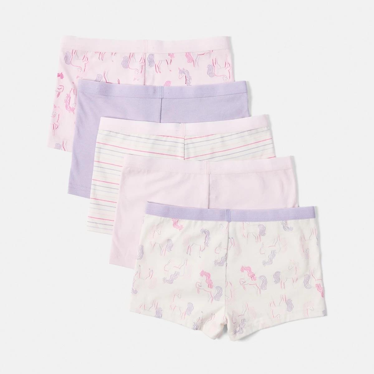 2 5 Pack Print Shorties UNICORNS, 2 of 8