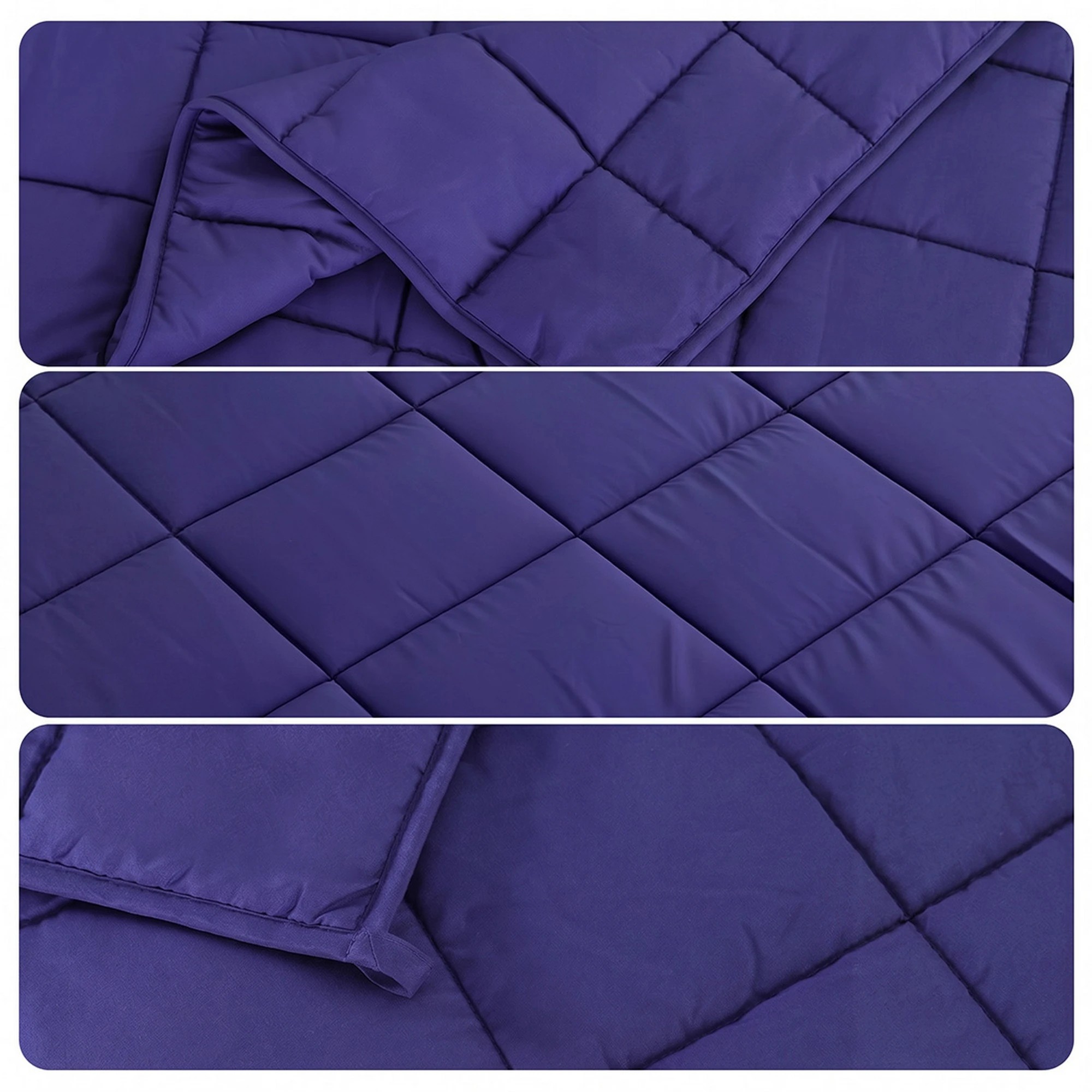 10 Giselle Bedding 9KG Adults Size Anti Anxiety Weighted Blanket Gravity Blankets Royal - Blue, 10 of 10
