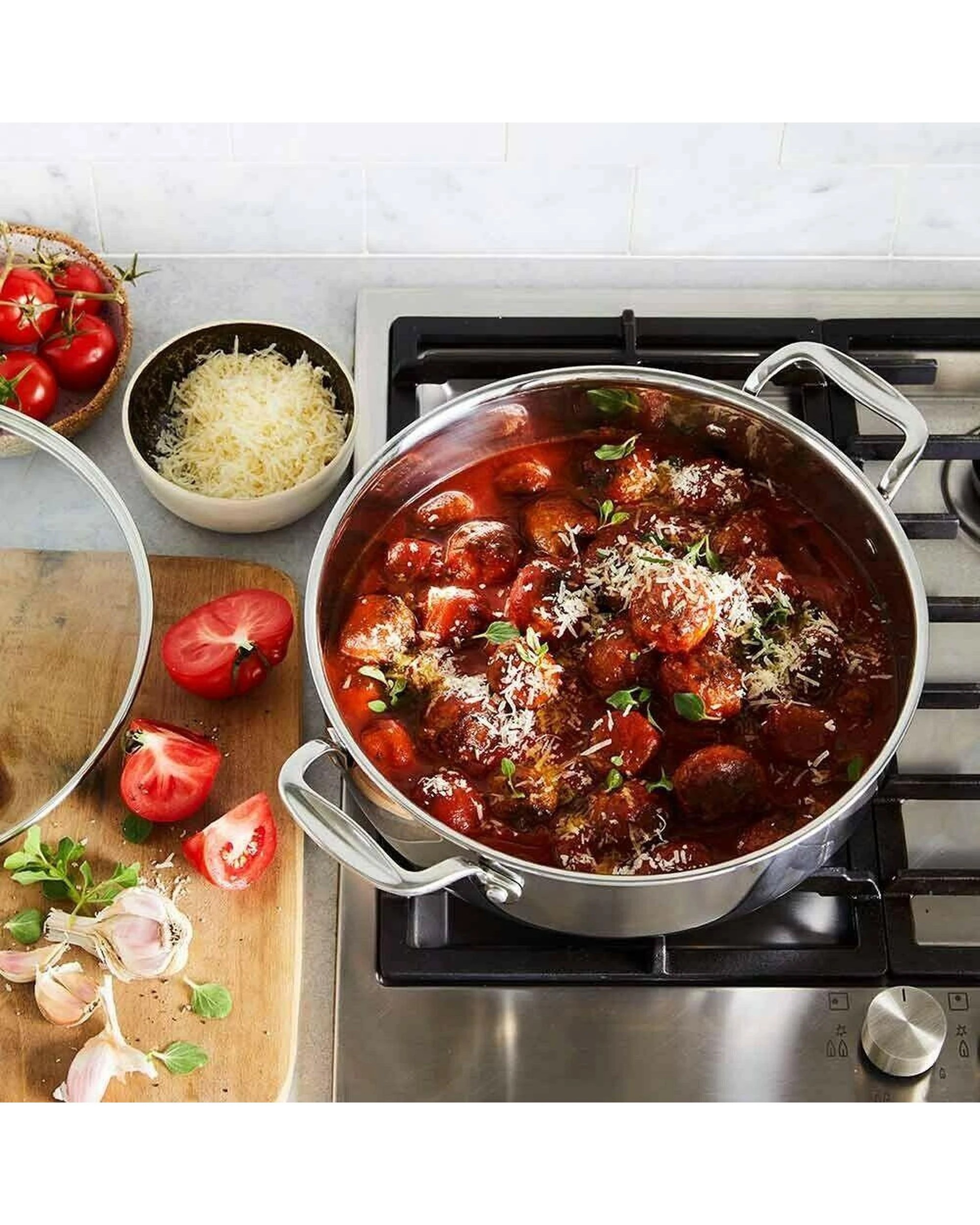 6 Stanley Rogers Matrix  NonStick 28cm  4.5L Chefs Pan With Lid, 6 of 6