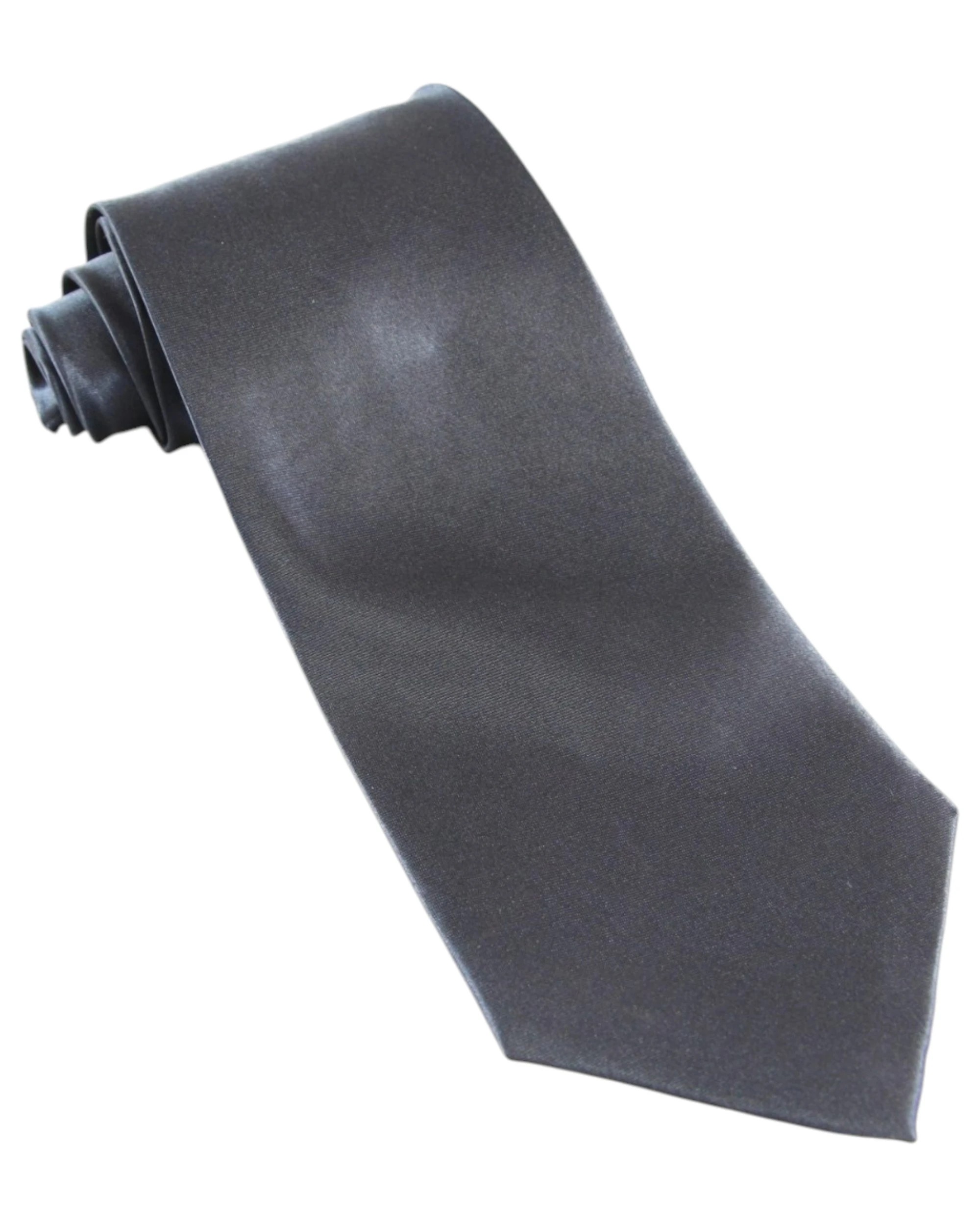 2 Zasel Mens Midnight 10cm Plain Neck Tie, 2 of 2