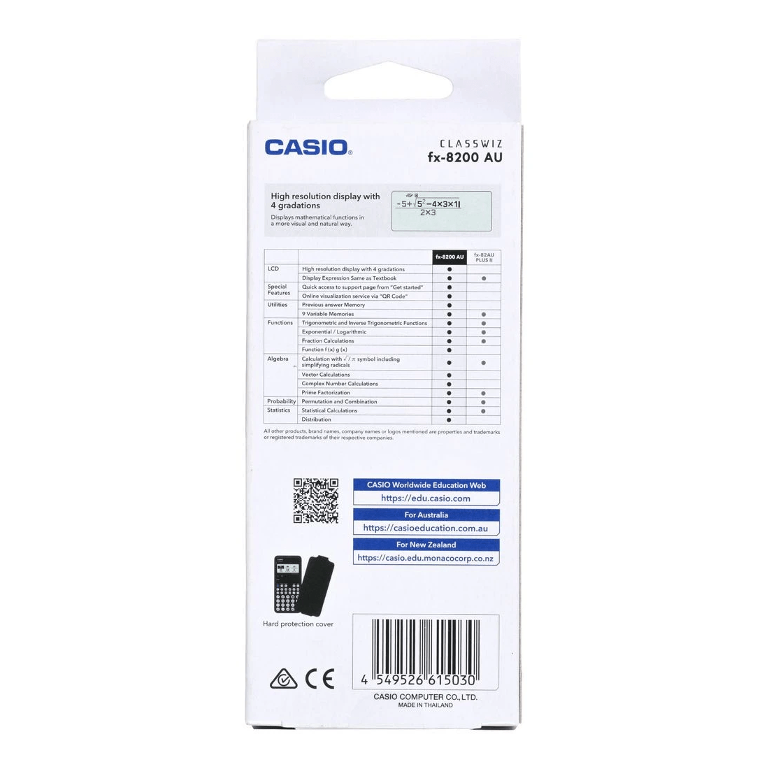 4 Casio fx-8200AU Scientific Calculator Black, 4 of 4