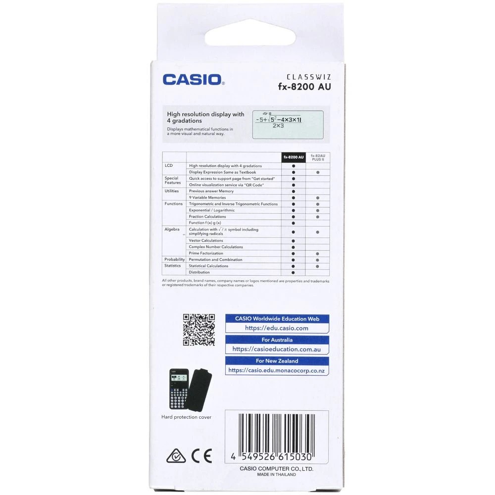 4 Casio fx-8200AU Scientific Calculator Black, 4 of 4