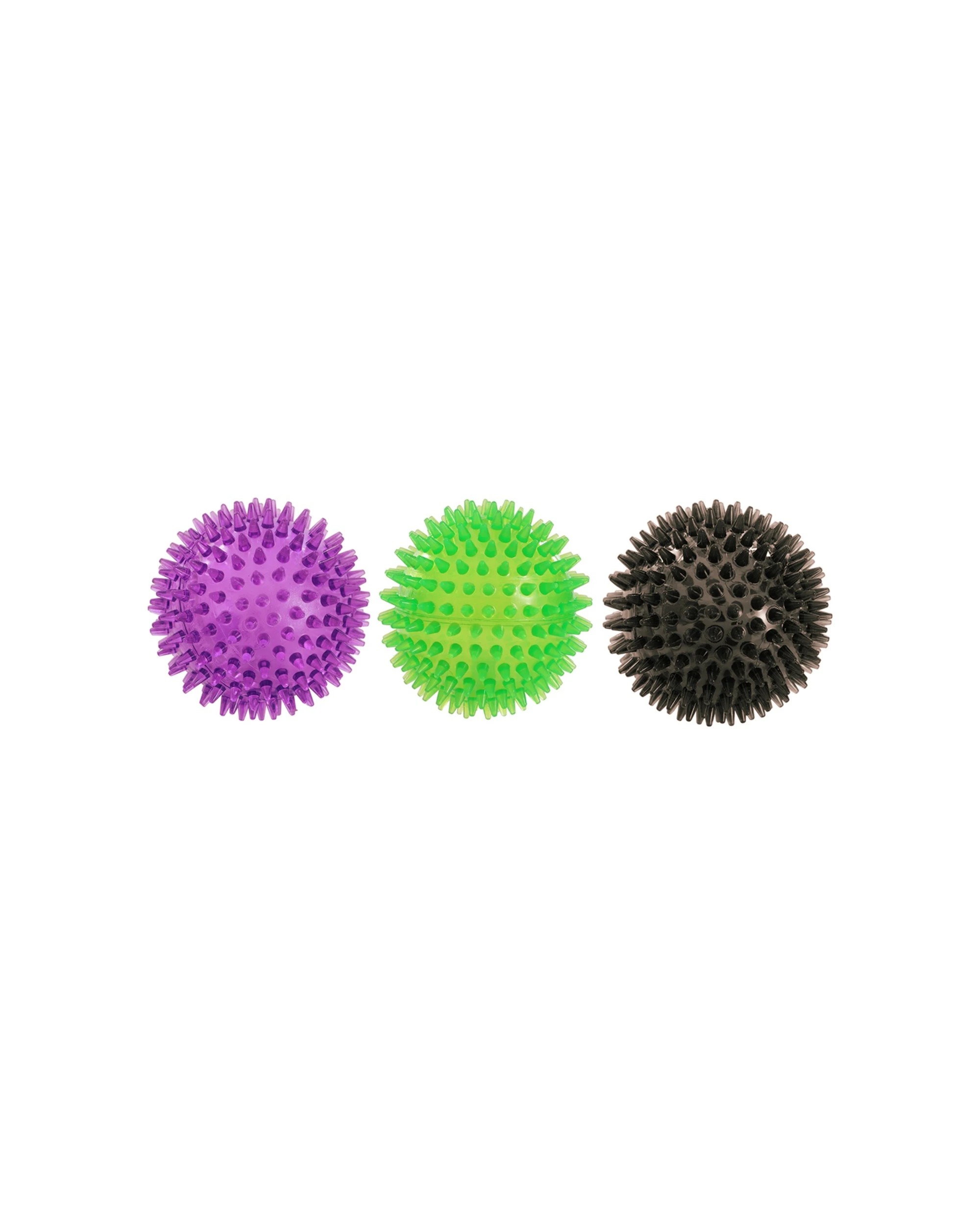 1 Paws And Claws 3pc Spikey Ball TPR Pet Toy 9cm - Multi, 1 of 9