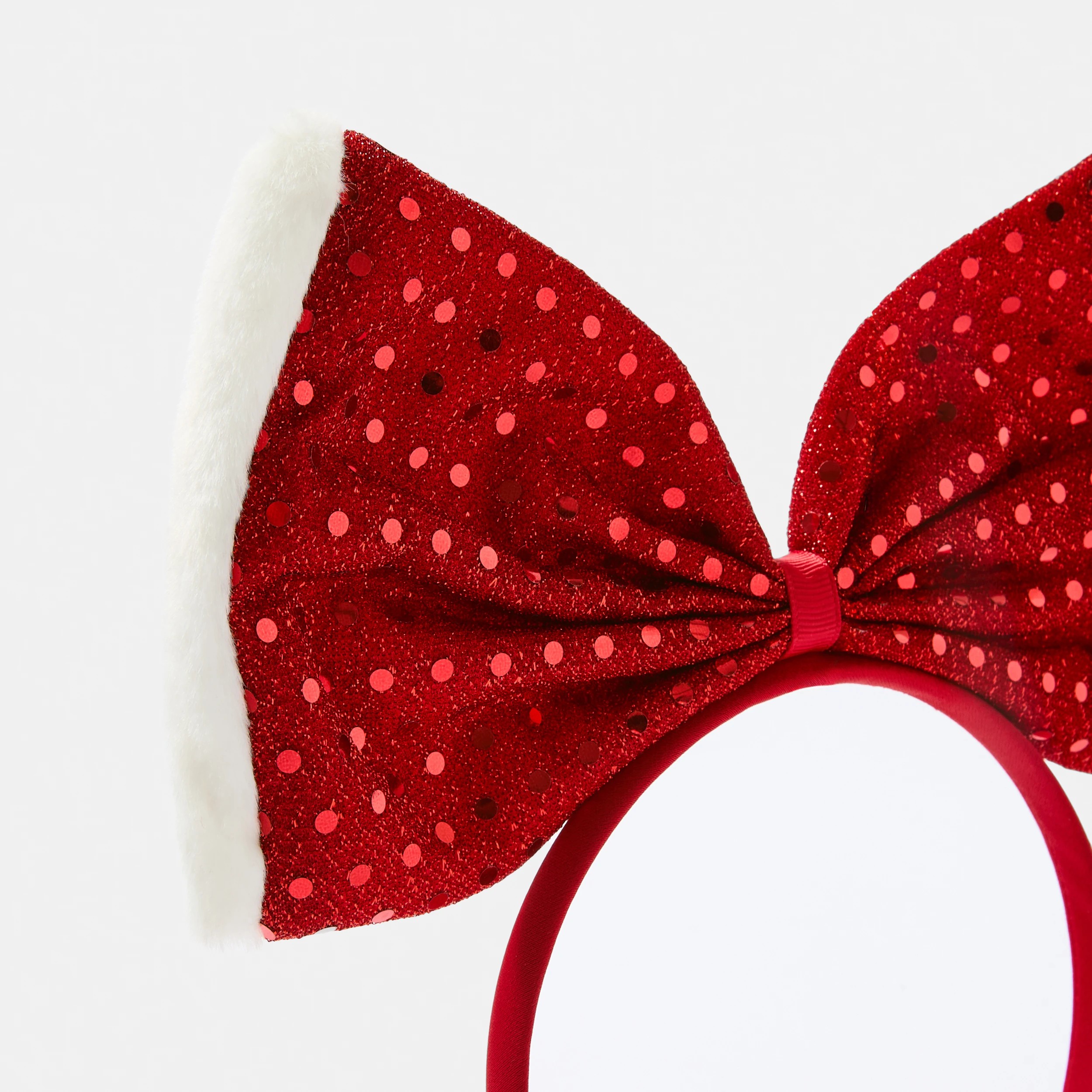2 Christmas Glitter Bow Headband - Red, 2 of 4