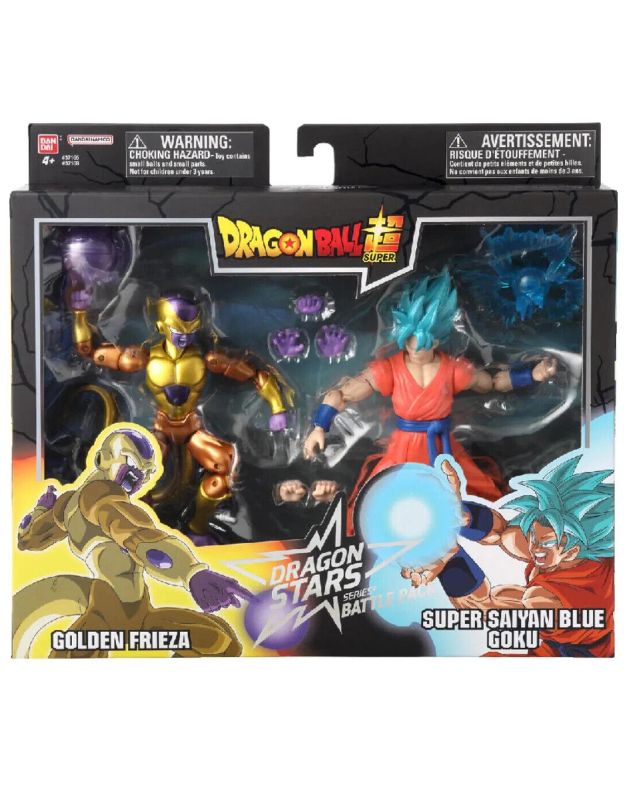 1 Dragon Ball Super Dragon Battle Pack Golden Frieza and Super Saiyan Blue Goku 6.5 inch Action Figures, 1 of 4