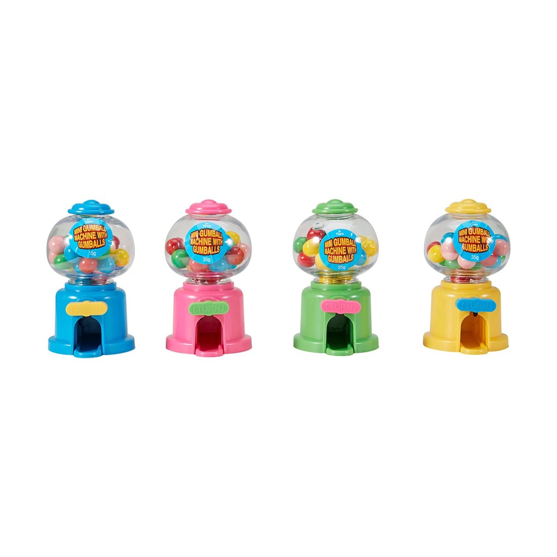 3 Mini Gumball Machine With Gumballs 35g - Assorted, 3 of 7