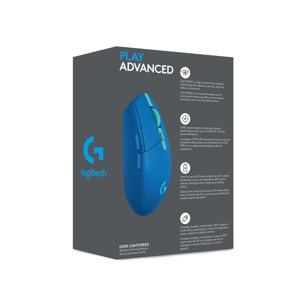 6 Logitech G305 LIGHTSPEED Wireless Gaming Mouse Blue, 6 of 6