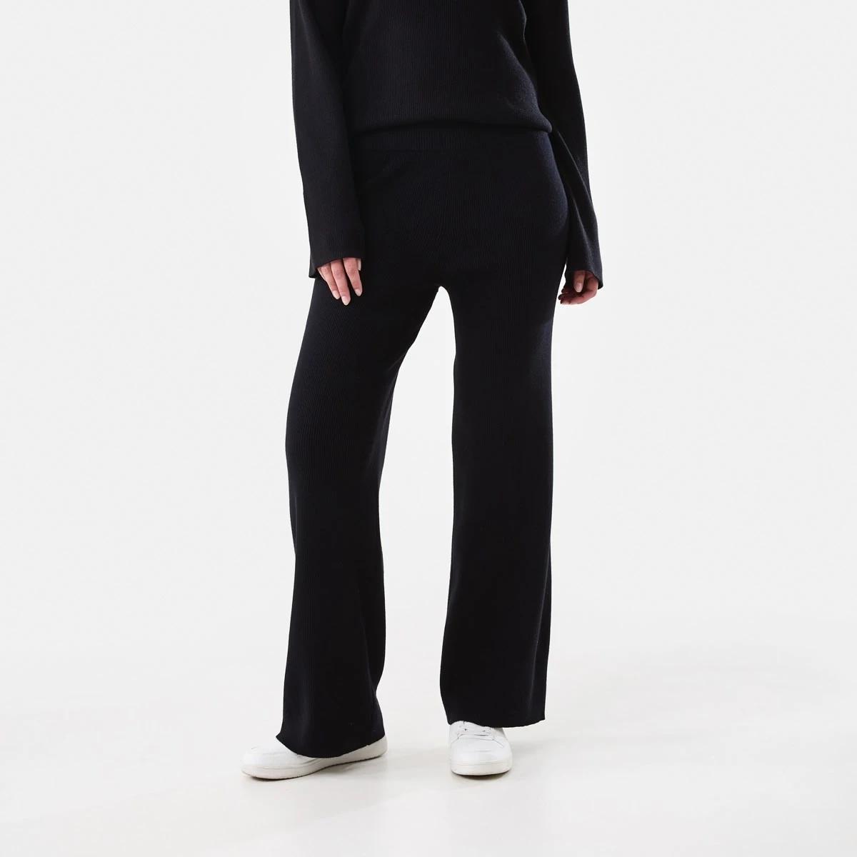 1 True Knit Rib Pants Black, 1 of 5
