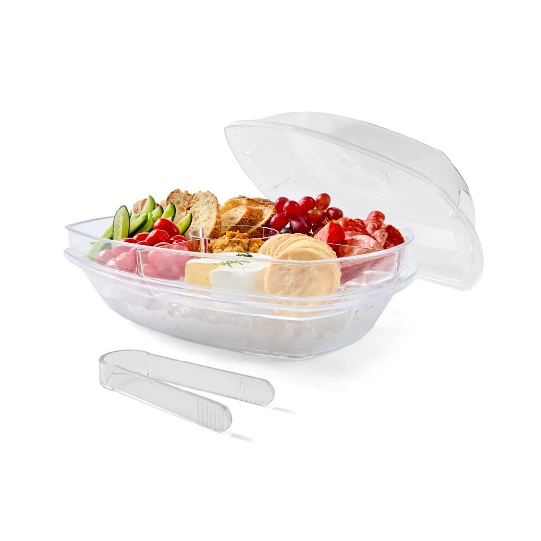 1 Rectangle Food Platter with Ice Tray, 1 of 10
