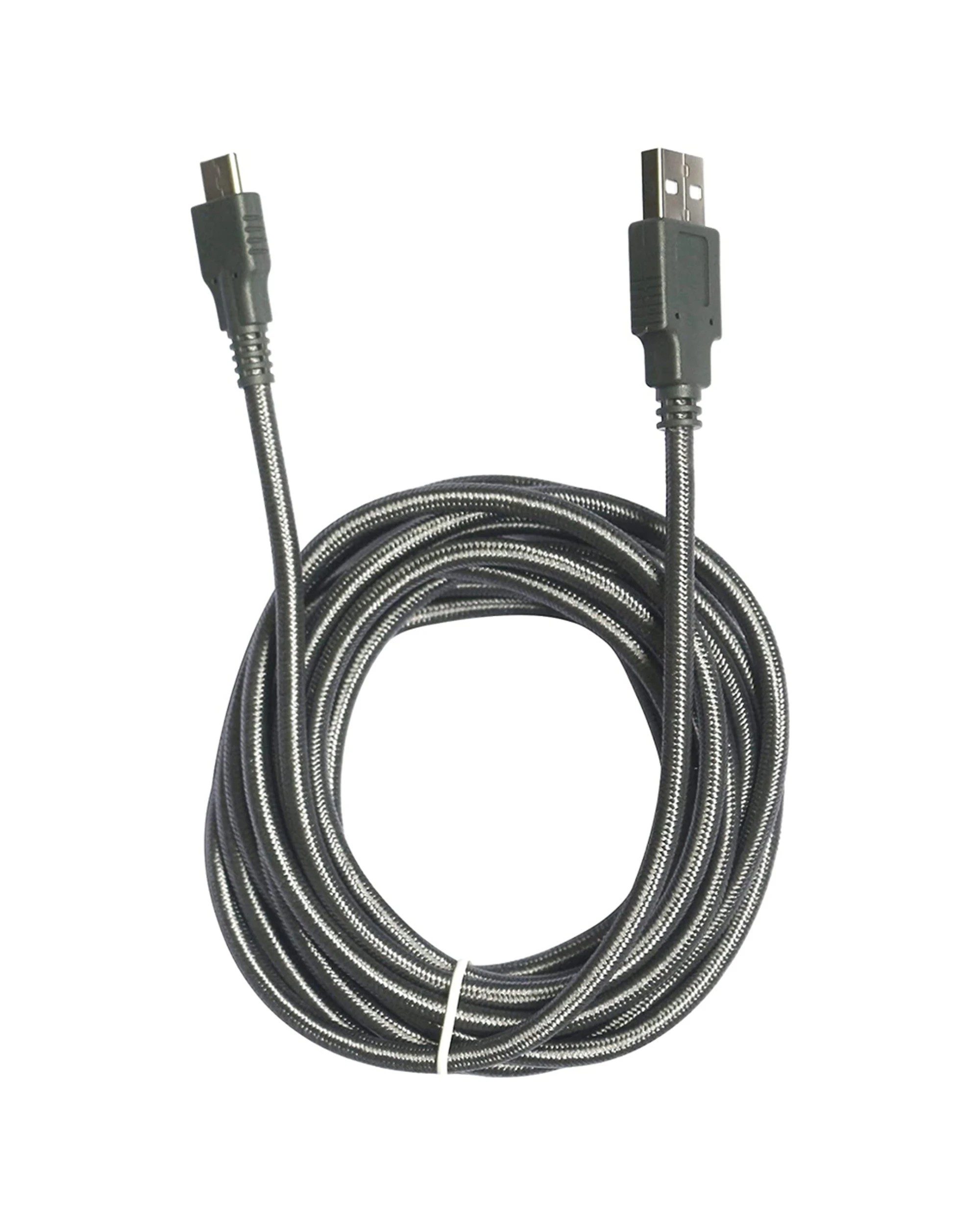 3 3RD EARTH 3m Braided USB-C Charge Cable Nintendo Switch Lite 5V 2.4A USB-A - Grey, 3 of 3