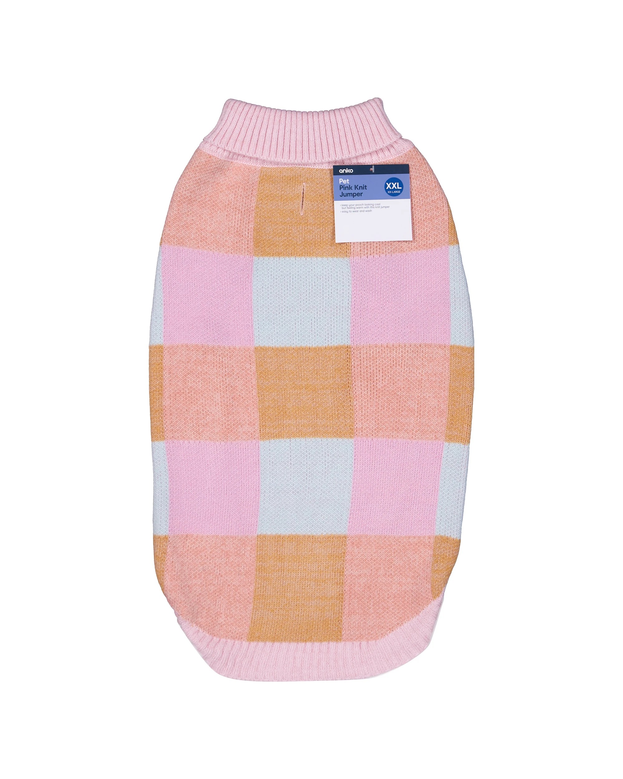 10 Pet Pink Knit Jumper - Extra Extra Large, 10 of 10