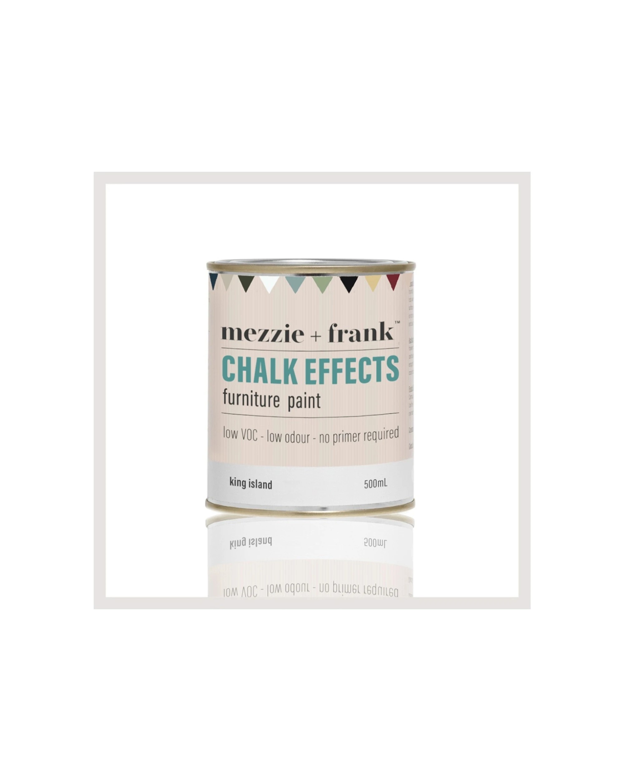 5 Mezzie+Frank Chalk Effect 0.5L Interior Water Based Furniture Paint King Island - Natural, 5 of 6