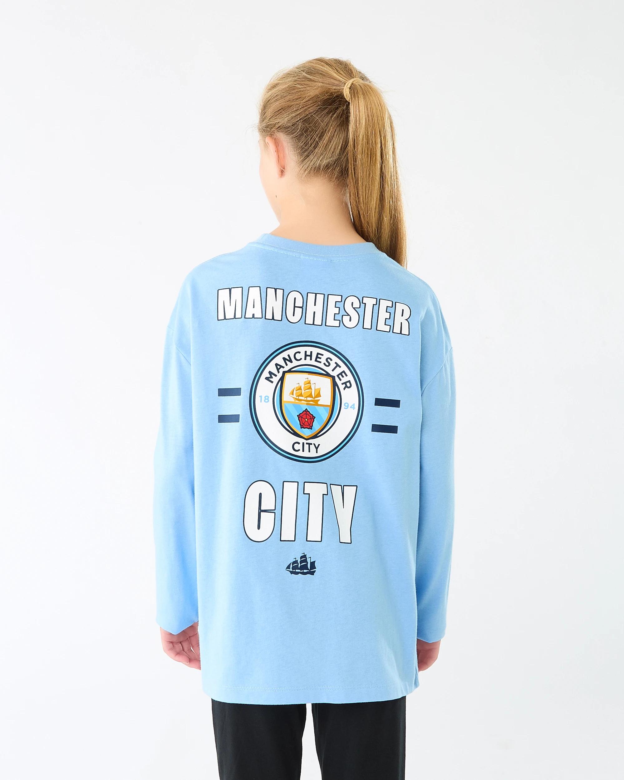 2 Official EPL Kids Long Sleeve T-shirt Man City, 2 of 8