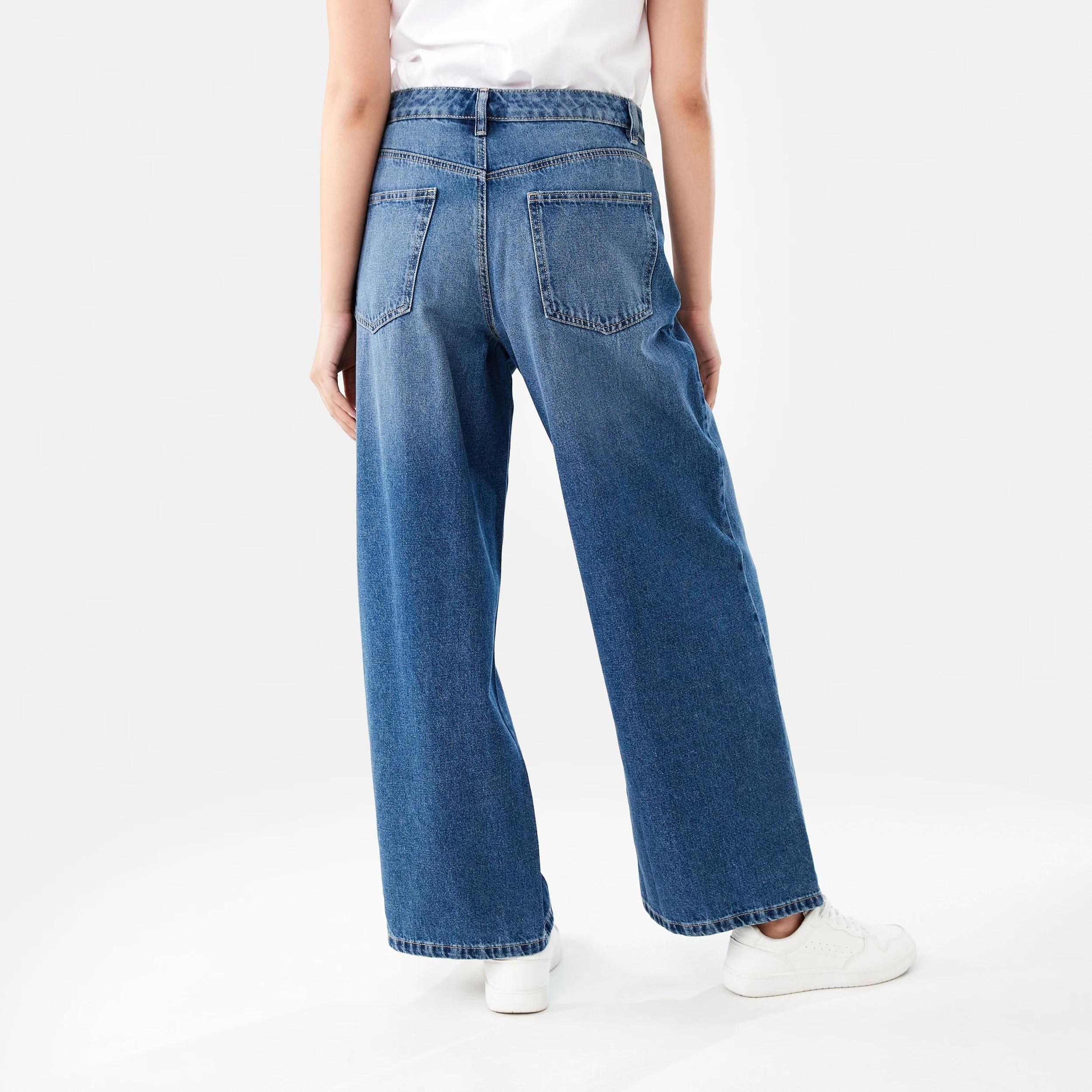 4 Wide Leg Jeans MID WASH, 4 of 9