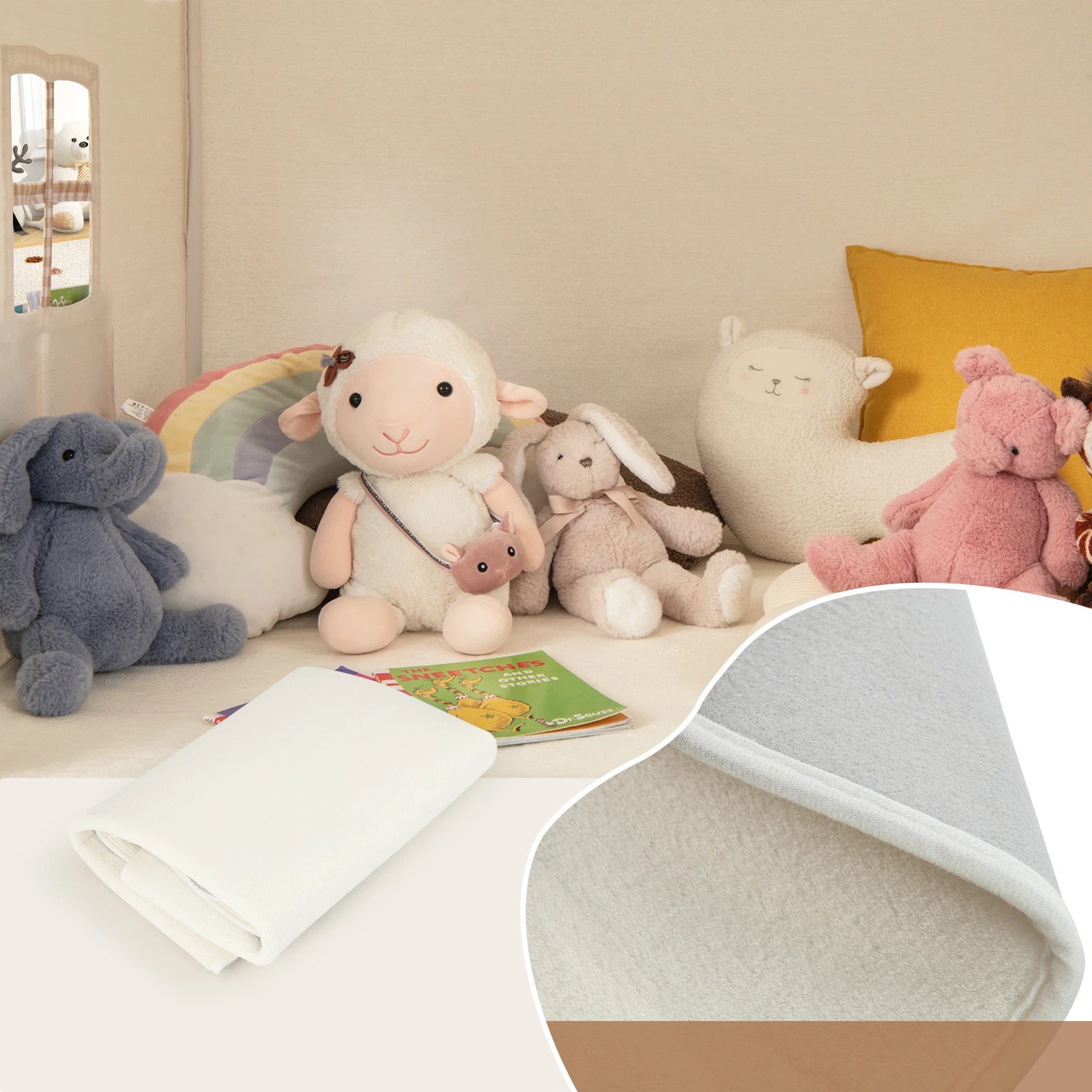 5 Costway Kids Play Tent Large Playhouse w/Star Lights Gift, 5 of 6