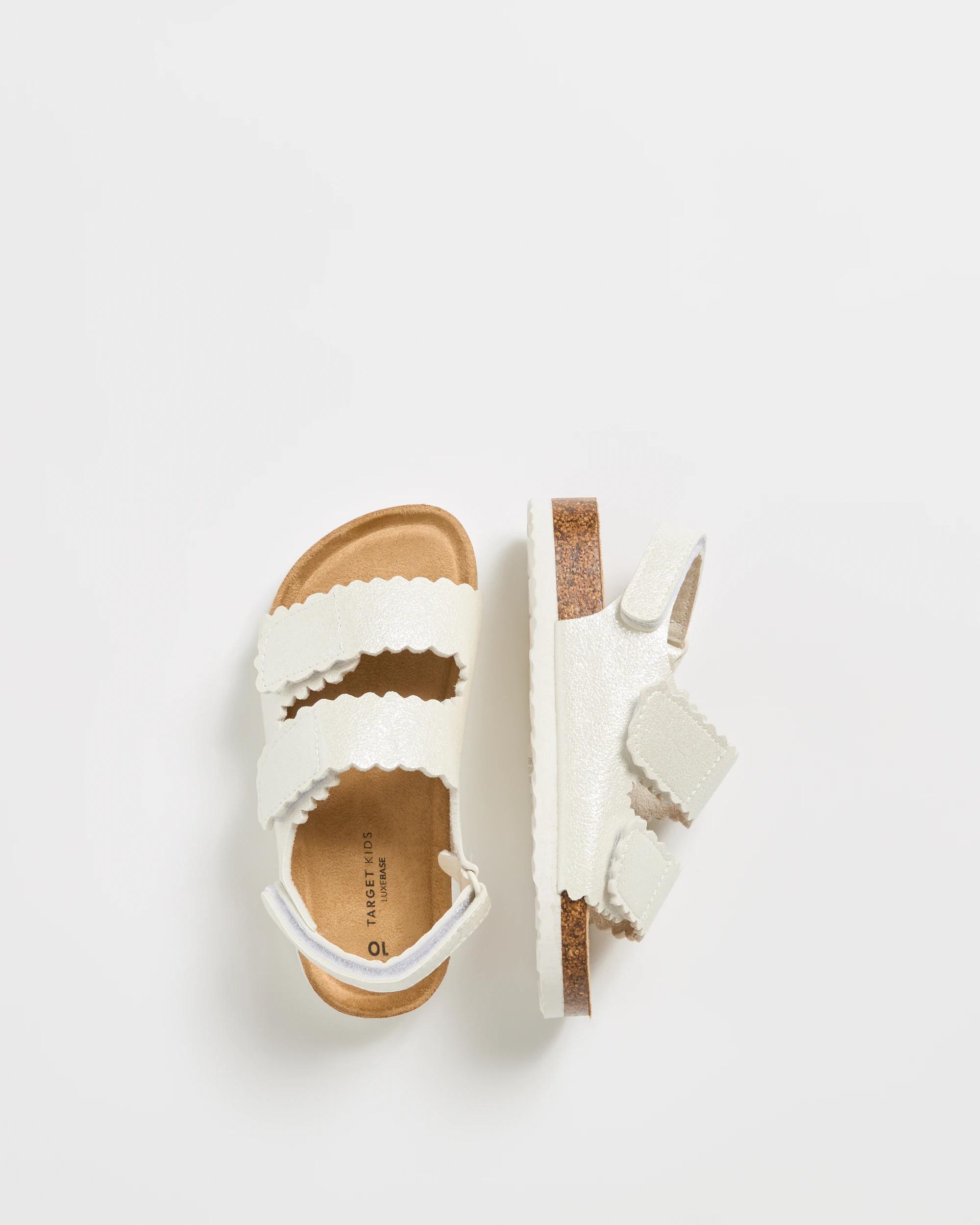 3 Target Baby PU Moulded Cork Sandals WHITE, 3 of 3
