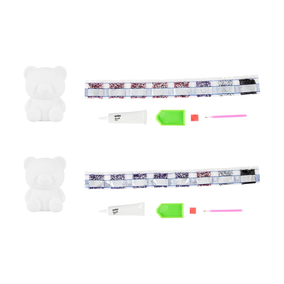 2 Decorate Your Own Gem Art Bear Set - Assorted, 2 of 3