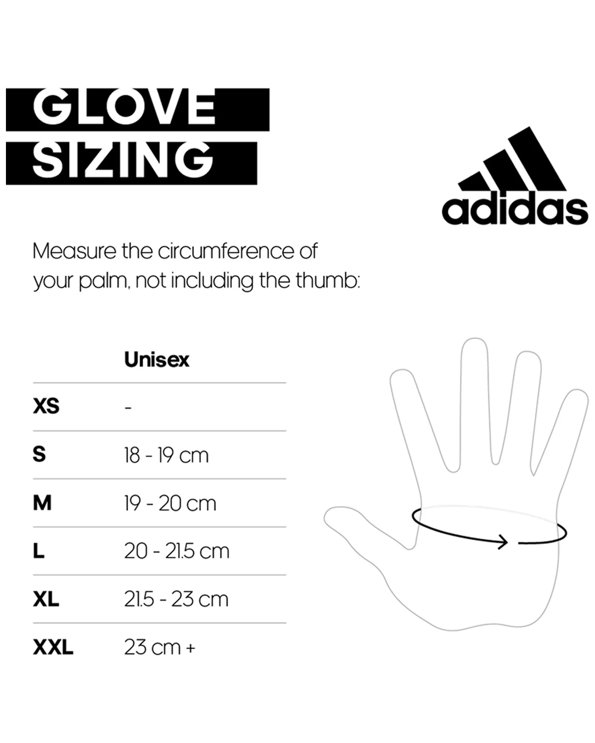 10 Adidas Essential Adjustable Gloves Medium Unisex Climalite Padded Palm - Multi, 10 of 10
