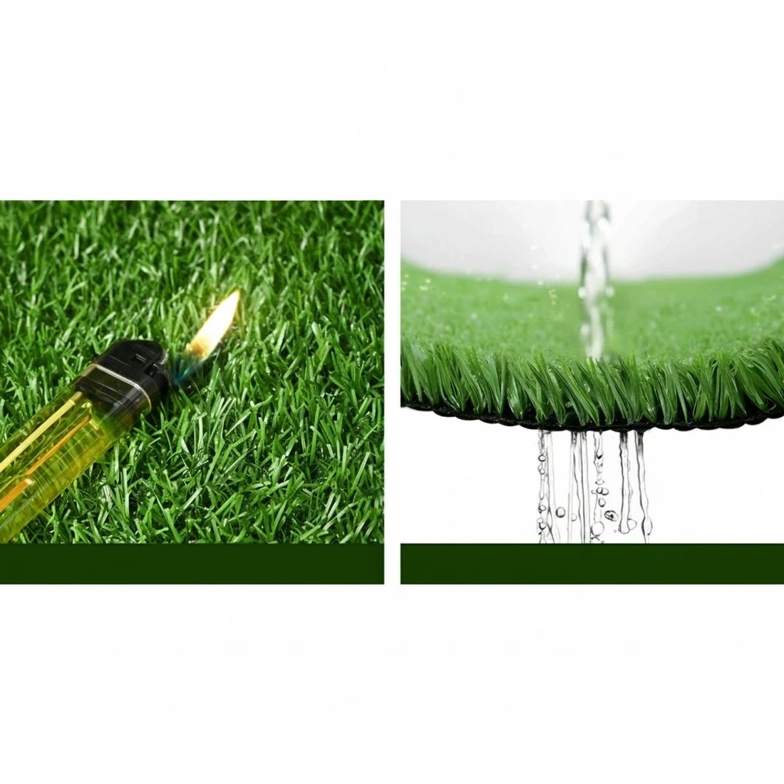 6 Prime Turf Artificial Grass 2mx10m 17mm Synthetic Fake Lawn Turf Plant Plastic - Green, 6 of 8