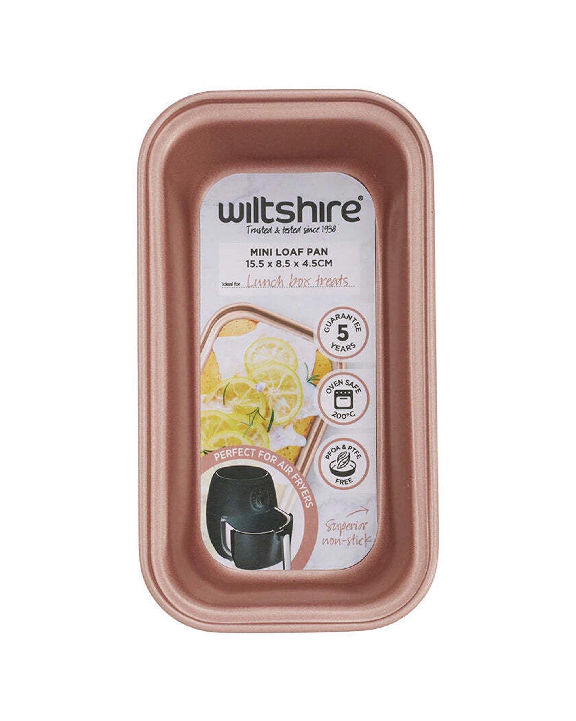 1 Wiltshire Mini Non-Stick Loaf Pan Oven Baking Tin 15.5x8.5x4.5cm - Gold, 1 of 3