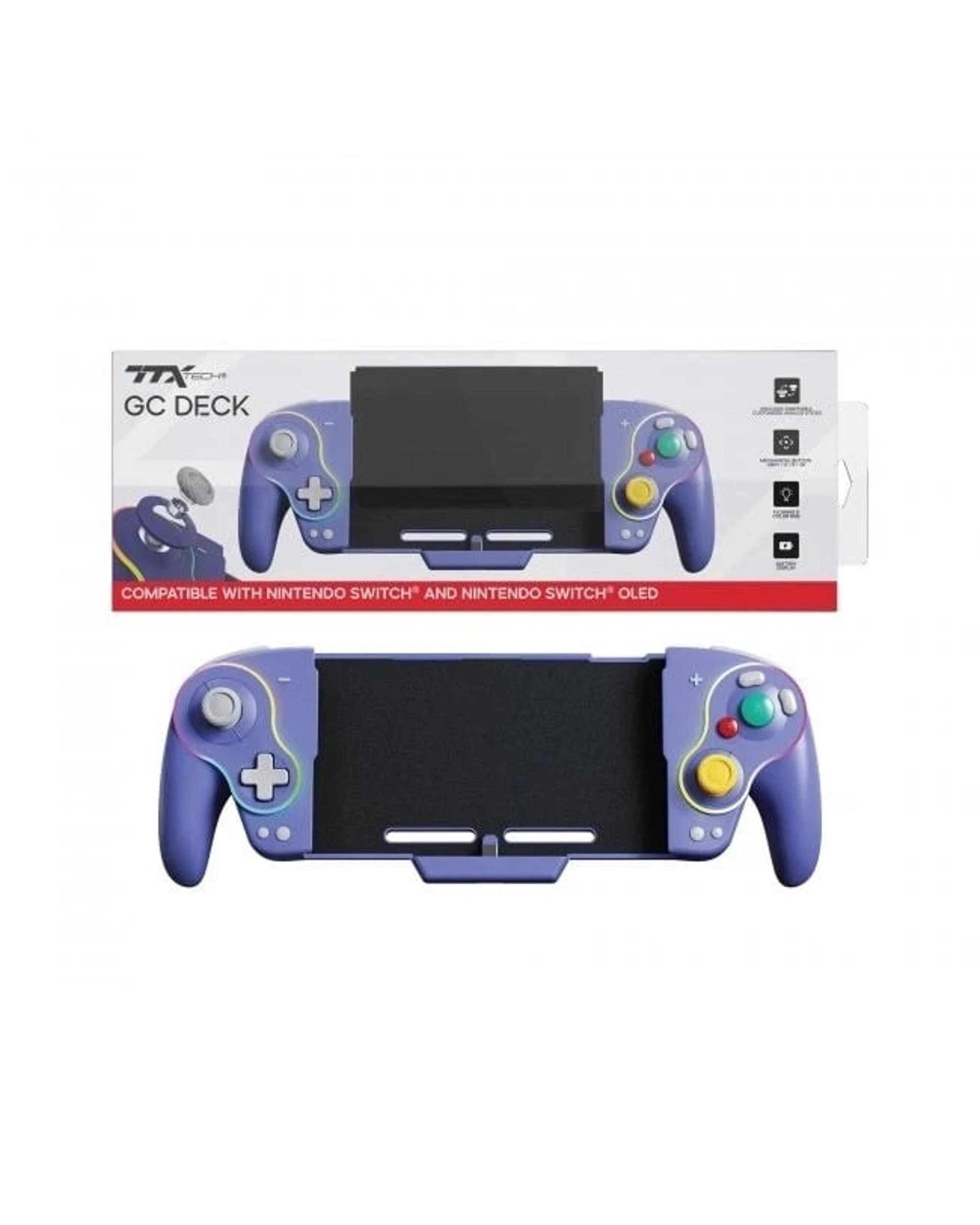 2 TTX Tech GC Deck for Switch and Switch OLED - Purple, 2 of 5