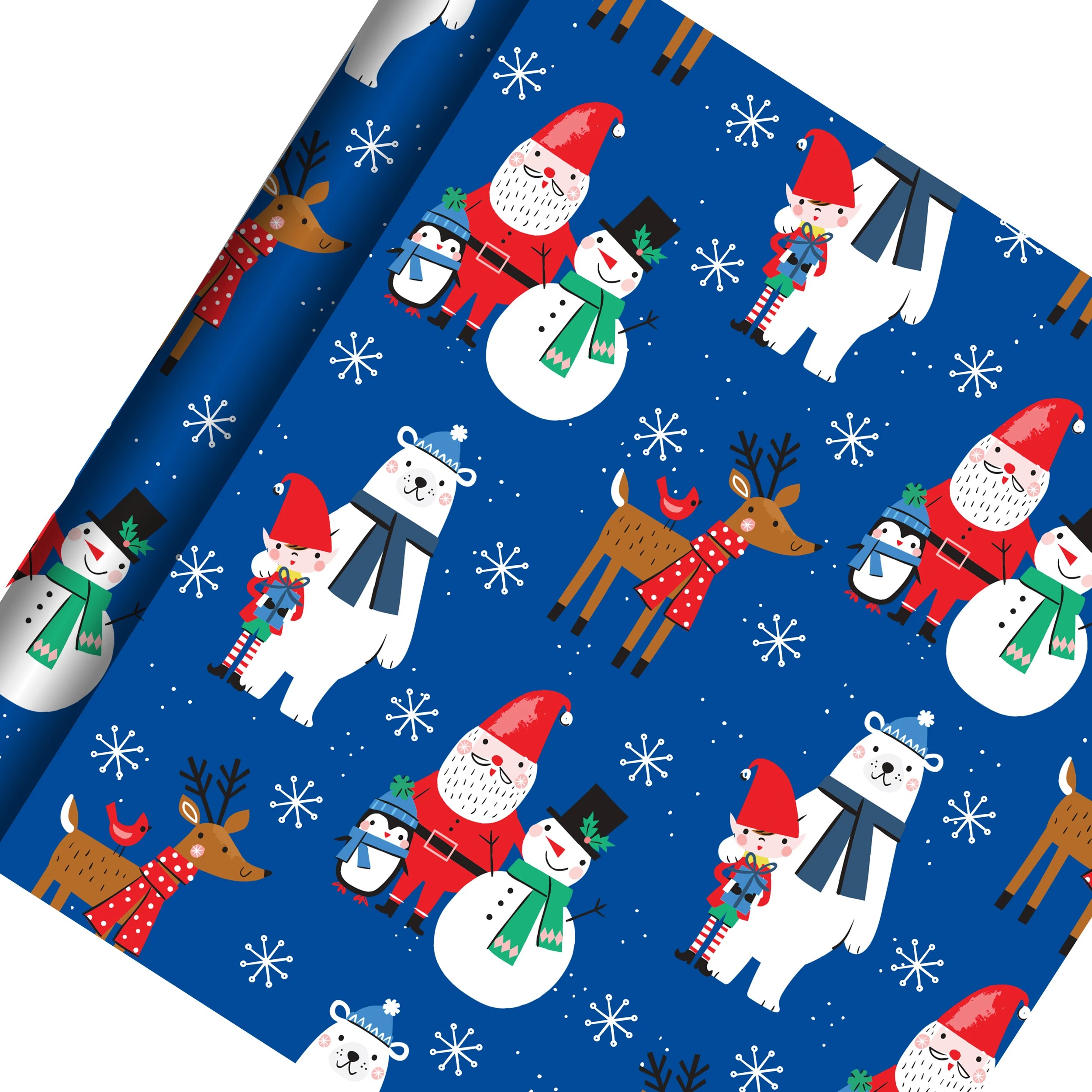 1 Hallmark Christmas Gift Wrap Roll - Jolly and Bright, 1 of 3