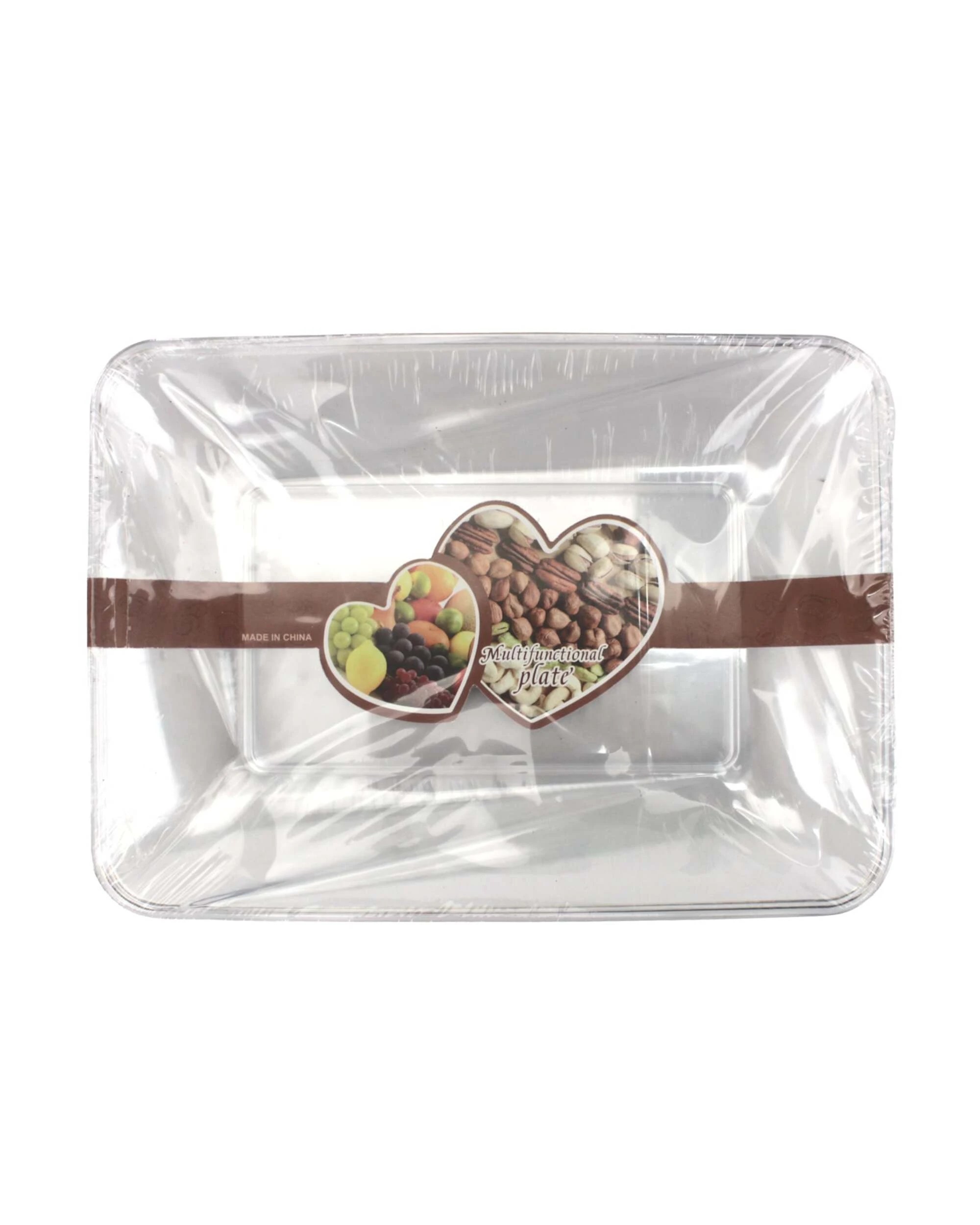 5 Party Maker Rectangle Serving Plates 15.5cm Pack of 4 - Clear, 5 of 5