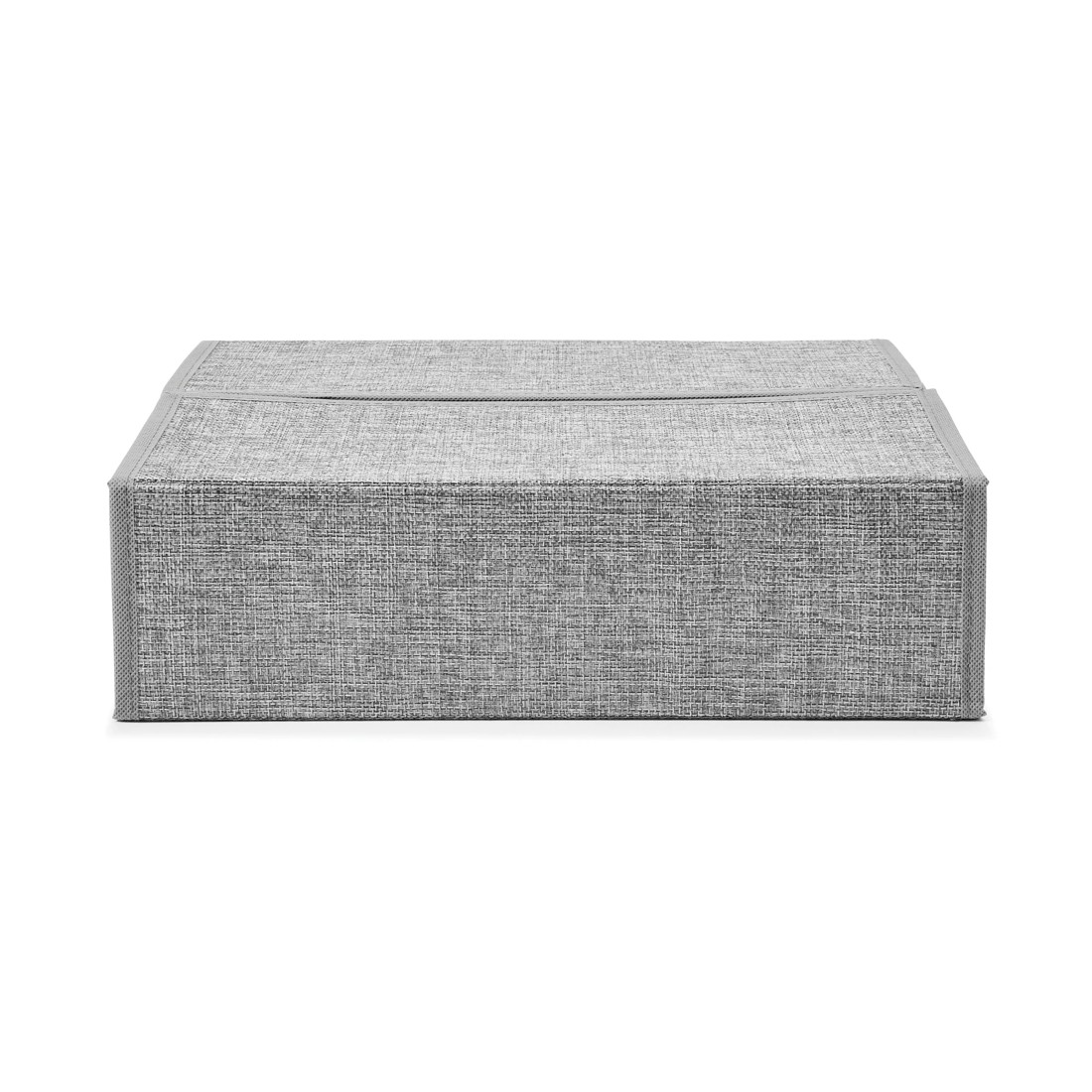 4 Linen Look Bed Linen Box - Charcoal, 4 of 10