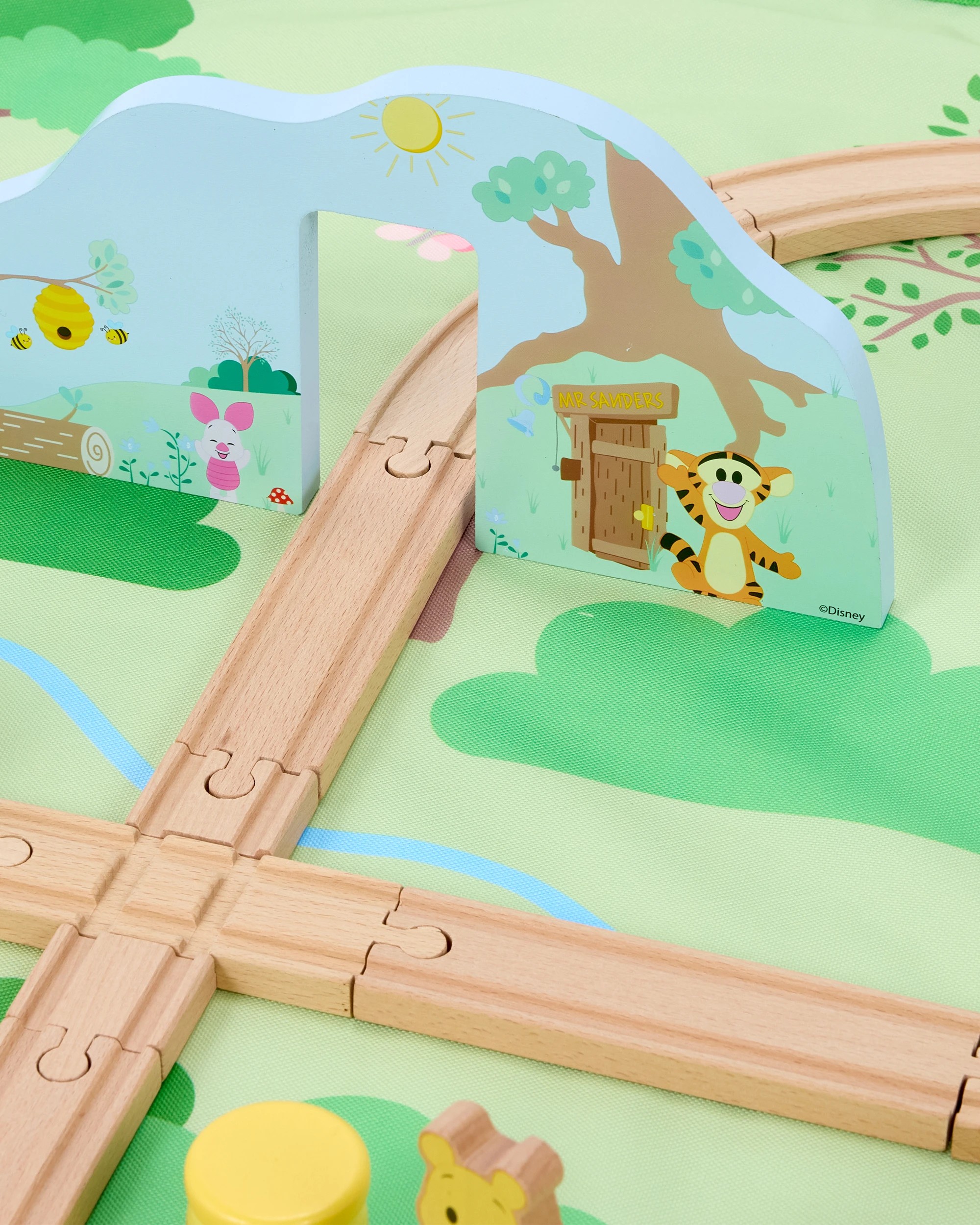 5 36 Piece Disney Winnie the Pooh Wooden Train Set, 5 of 10