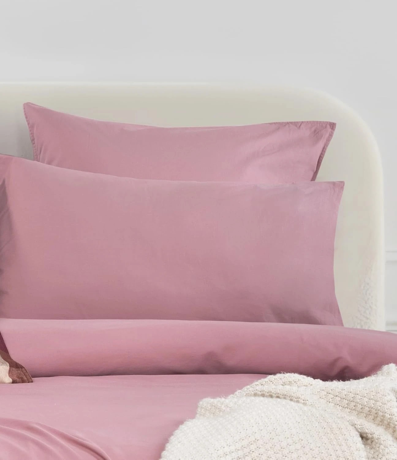 6 Gioia Casa Vintage Washed Cotton Quilt Cover Set Soft Breathable - King Bed - Rose, 6 of 6