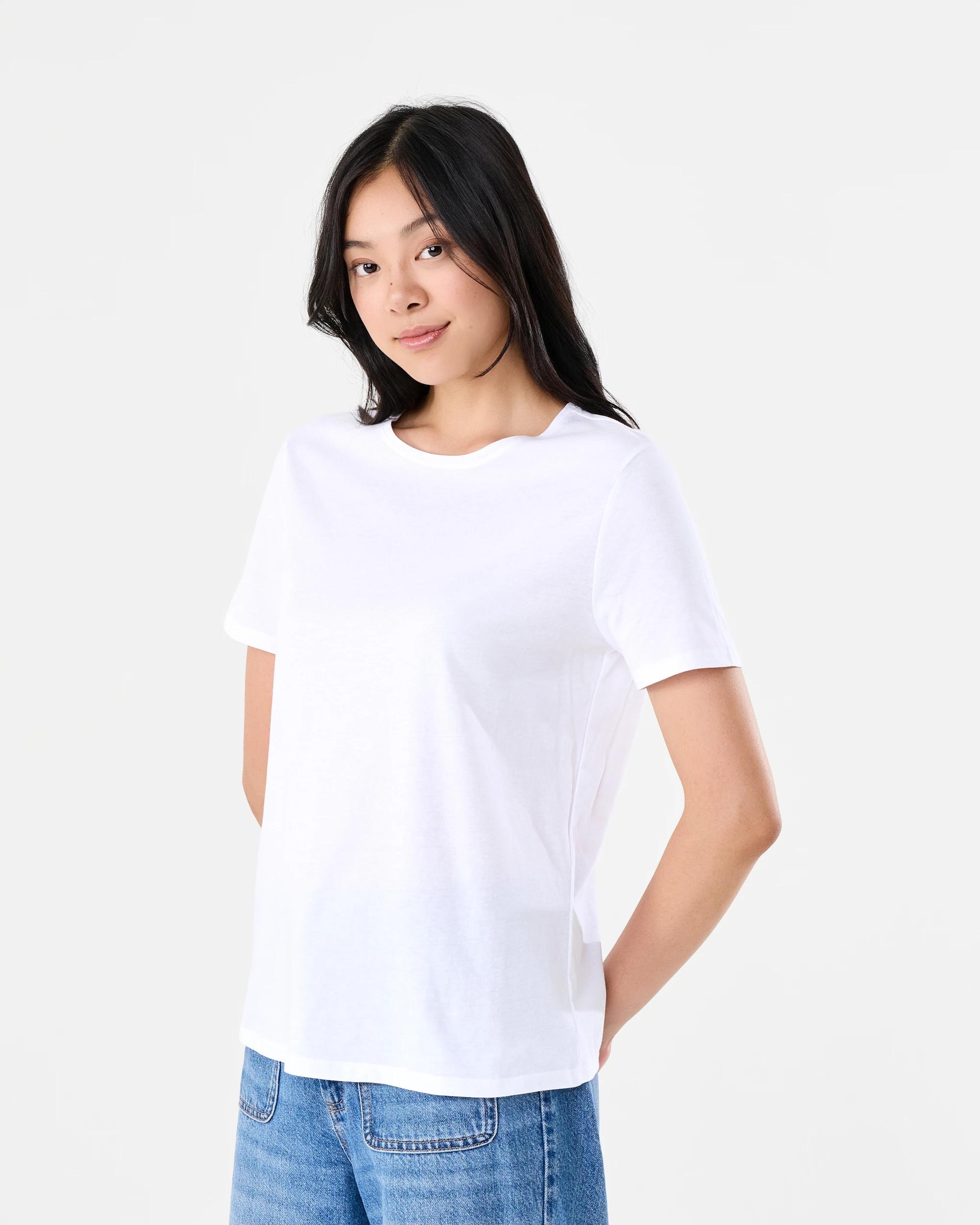 2 Short Sleeve Basic T-shirt White, 2 of 5